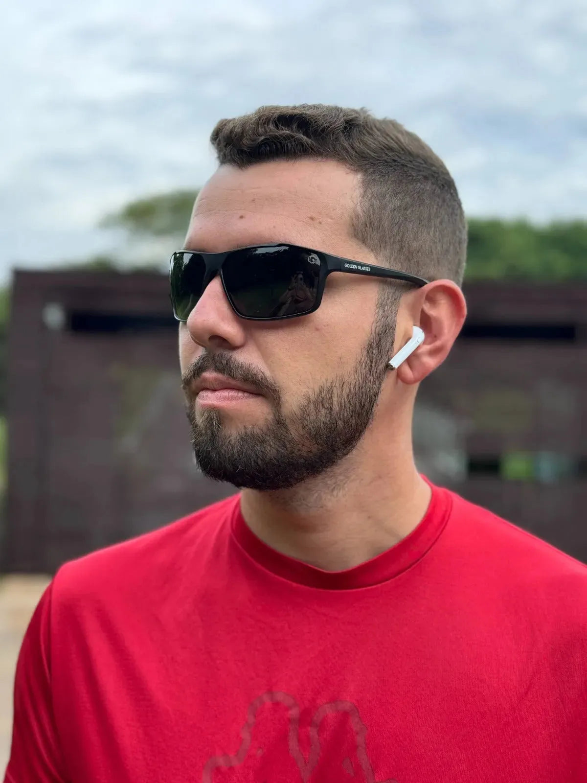 Óculos de Sol Esportivo Polarizado Preto - Golden Glasses