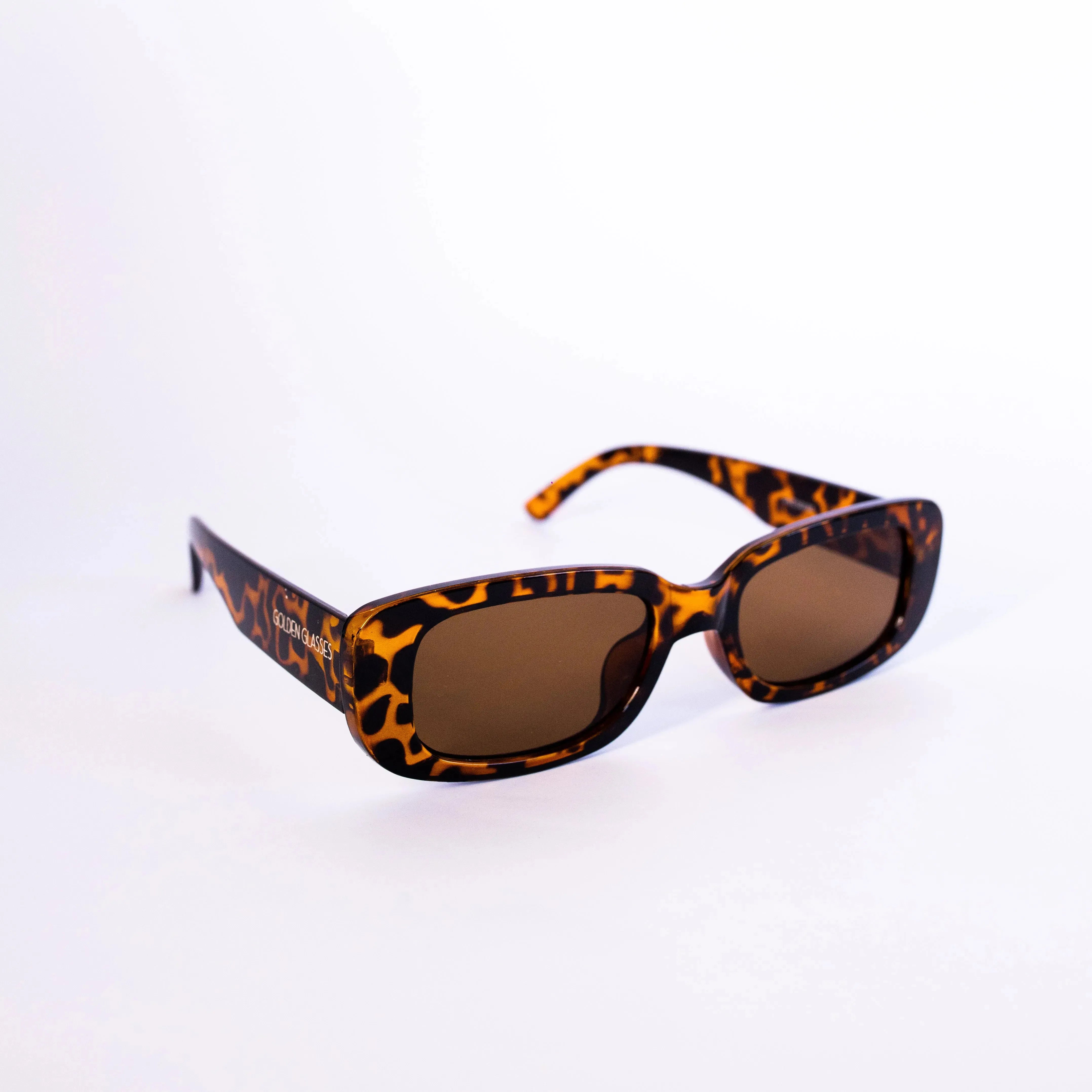 Óculos de Sol Retrô Animal Print - Golden Glasses