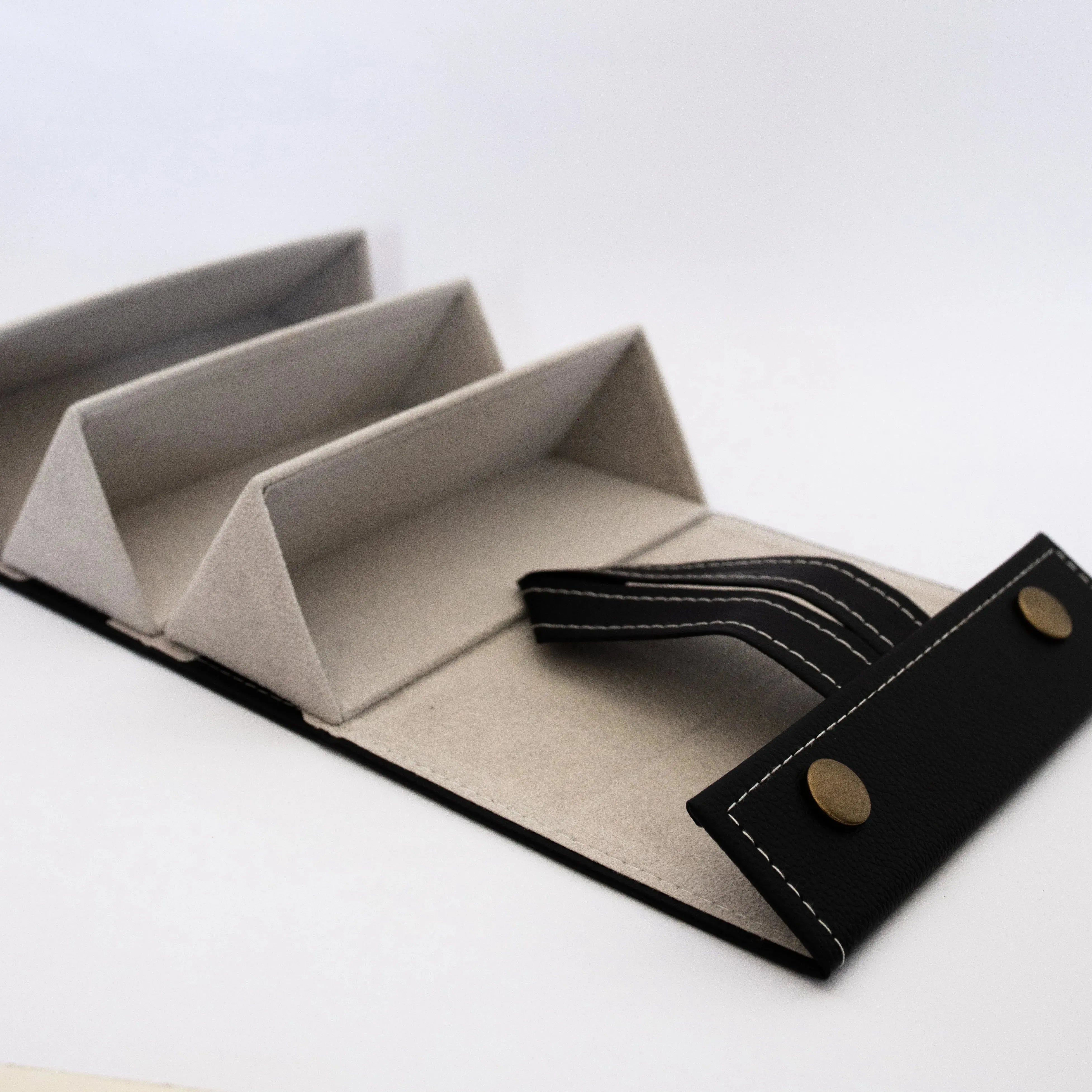 Maleta Organizadora Preta - 3 óculos - Golden Glasses