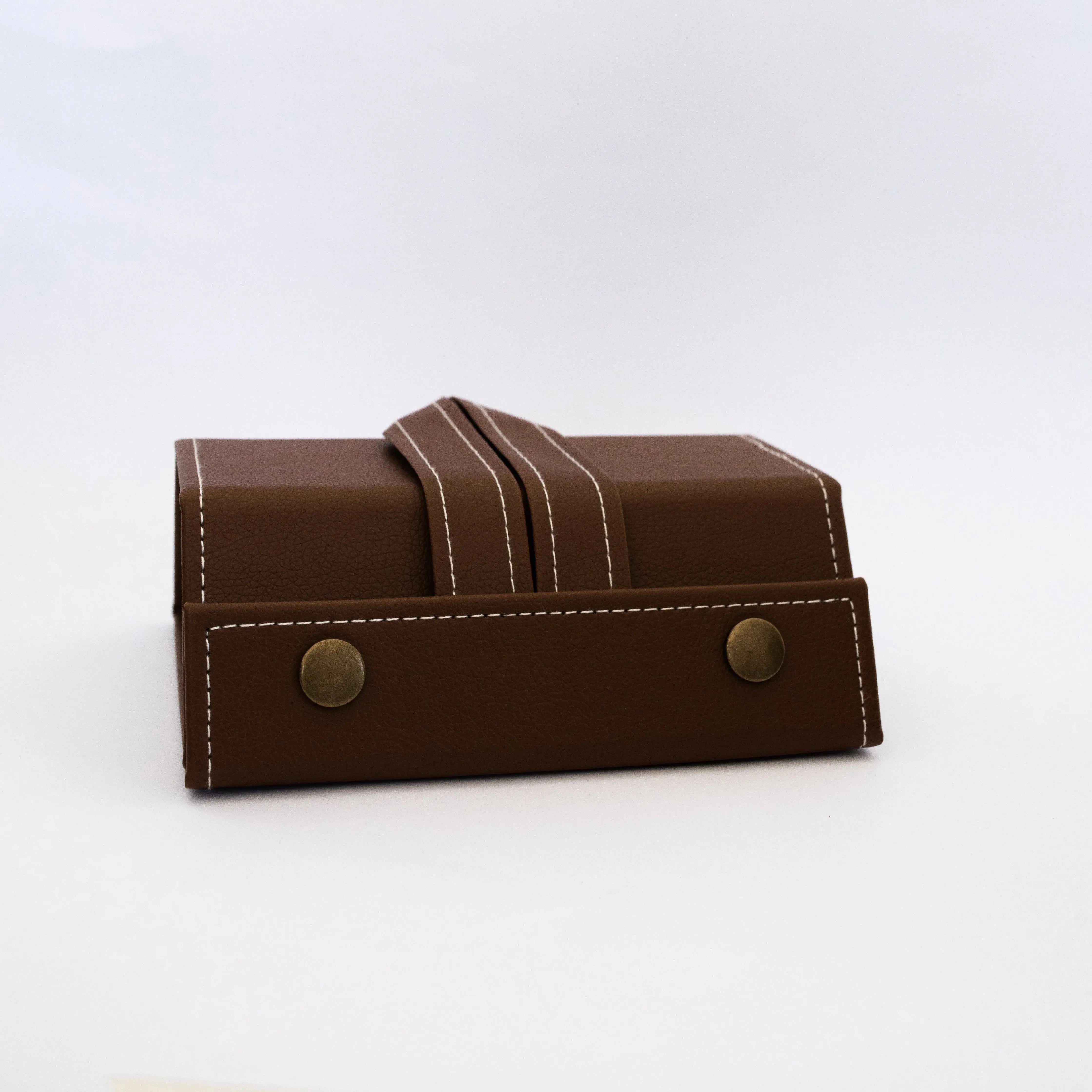 Maleta Organizadora Marrom - 3 óculos - Golden Glasses