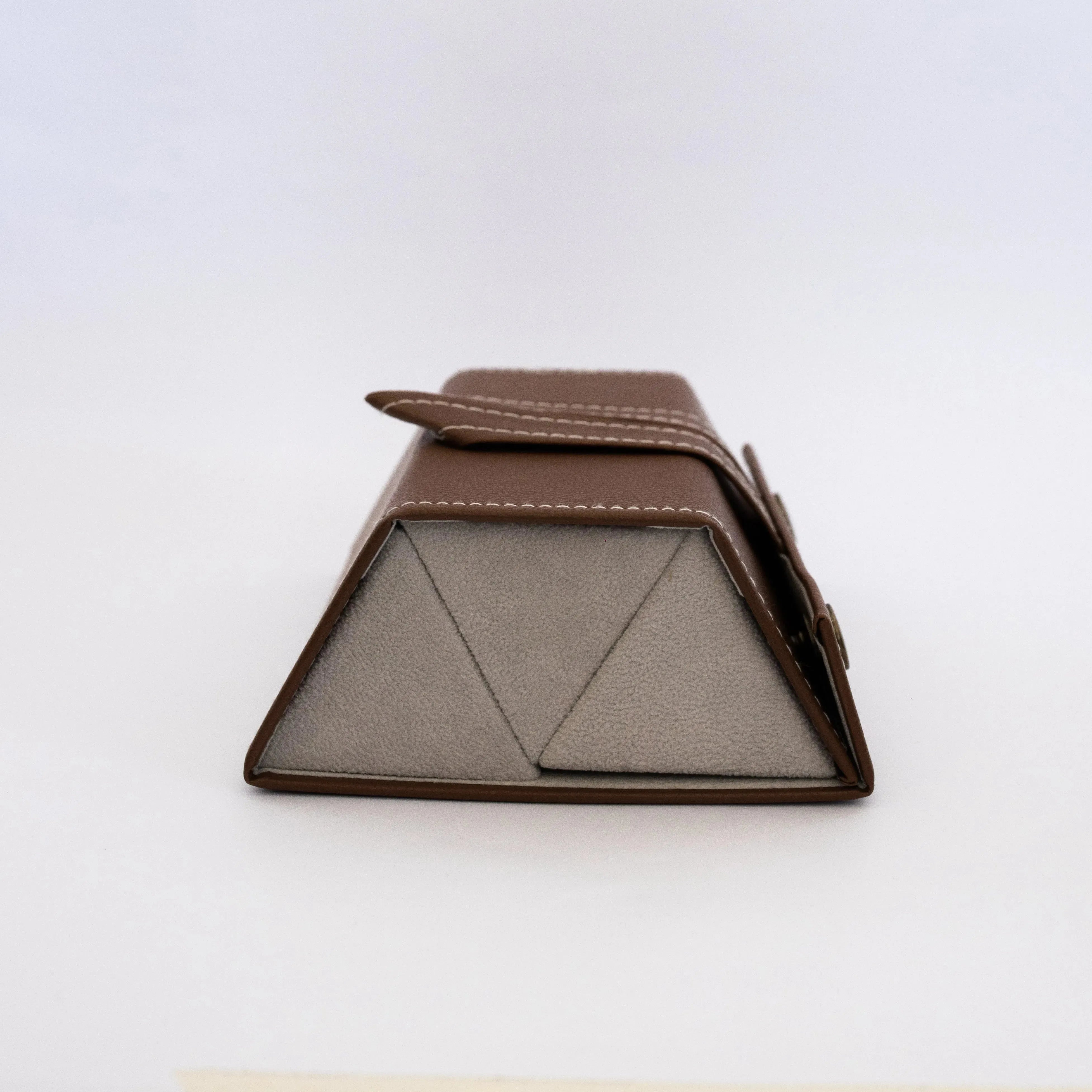 Maleta Organizadora Marrom - 3 óculos - Golden Glasses