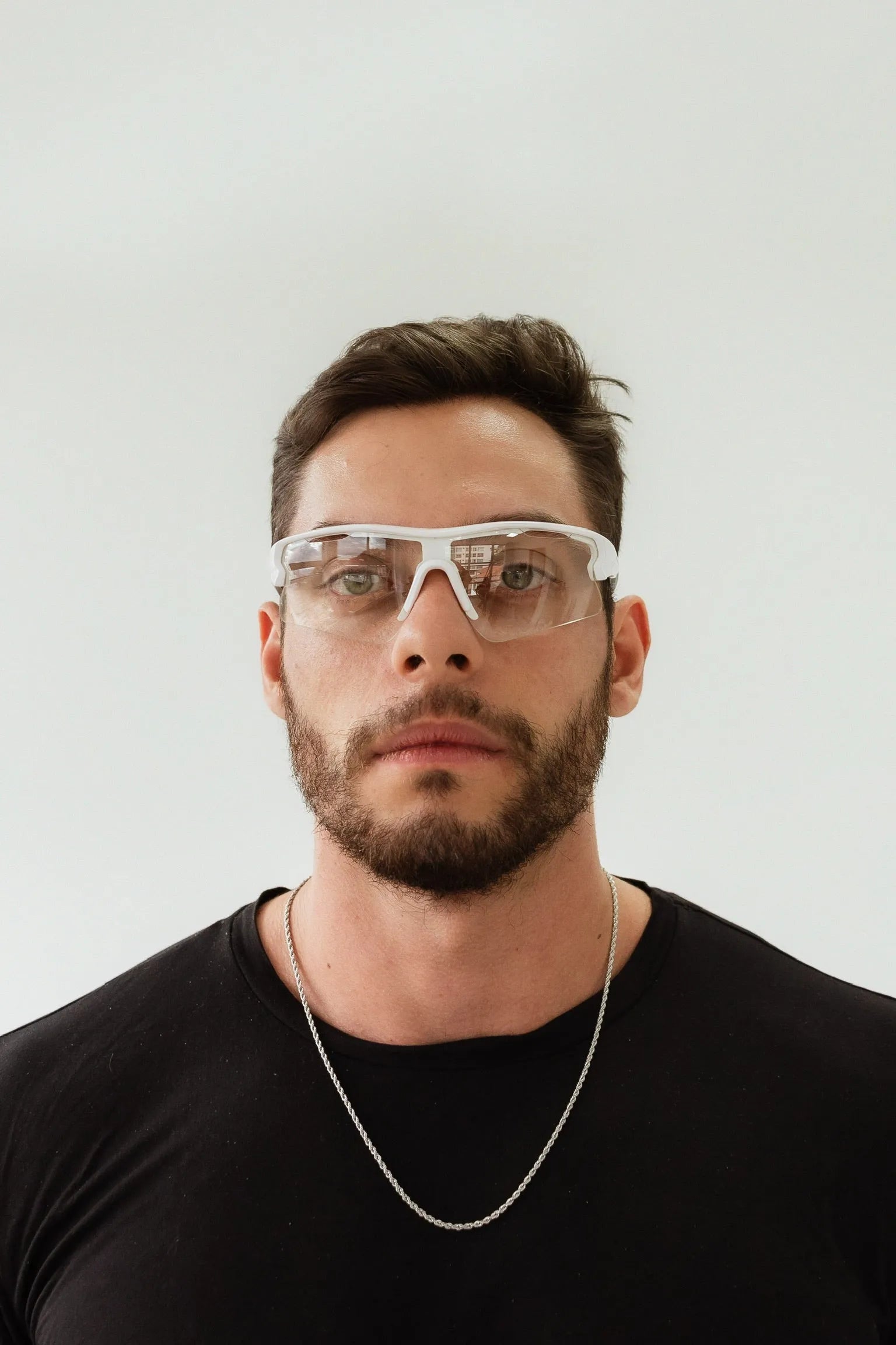 Óculos de Sol Esportivo Unissex Transparente