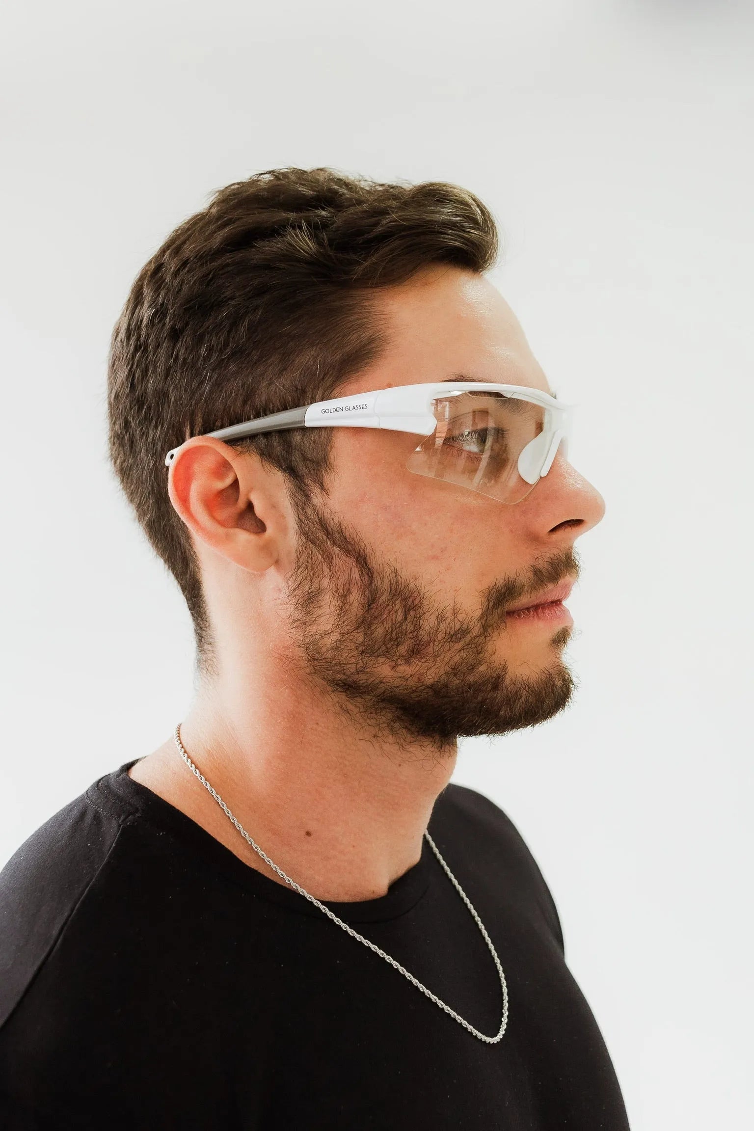 Óculos de Sol Esportivo Unissex Transparente