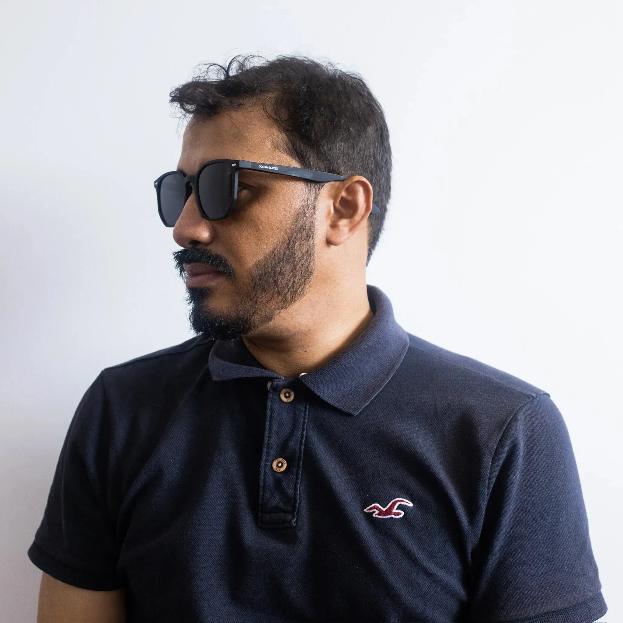 Óculos de sol Street Preto Fosco - Golden Glasses