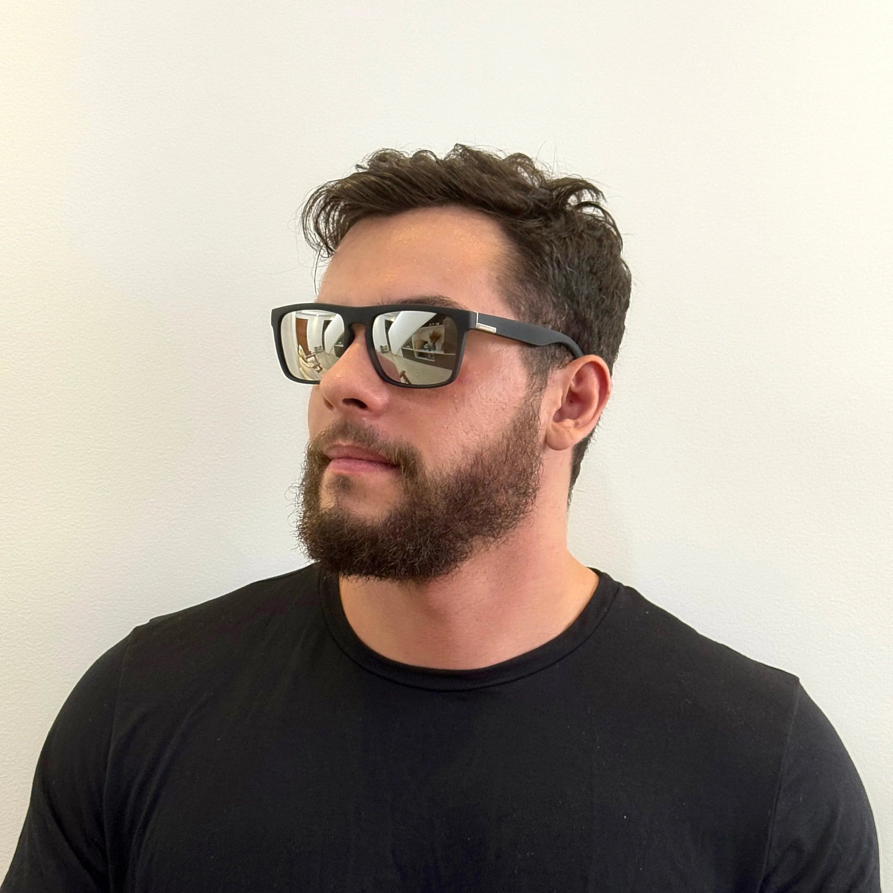 Óculos de Sol Unissex Evolution Prata Espelhado