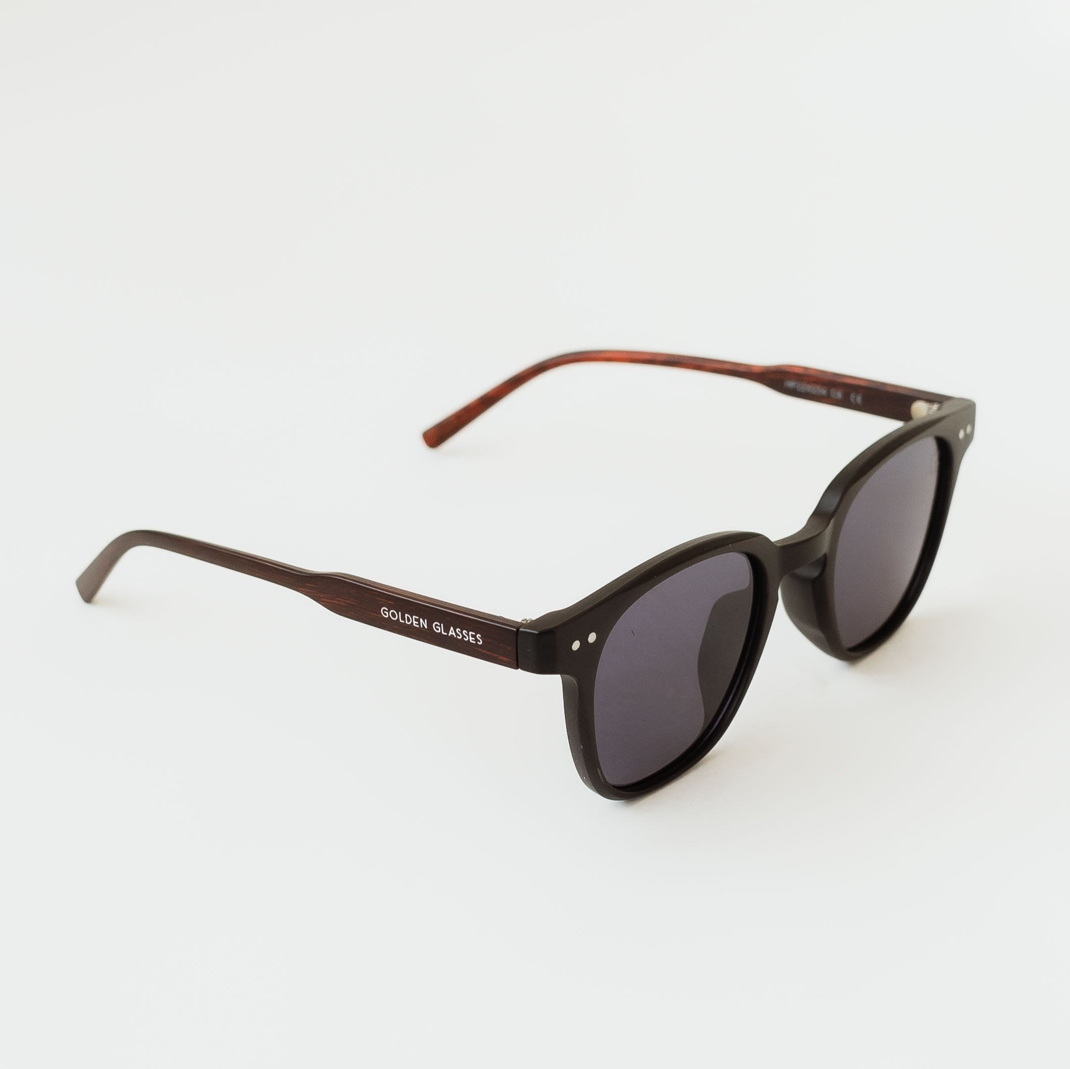 Óculos de Sol Unissex Square Preto Fosco