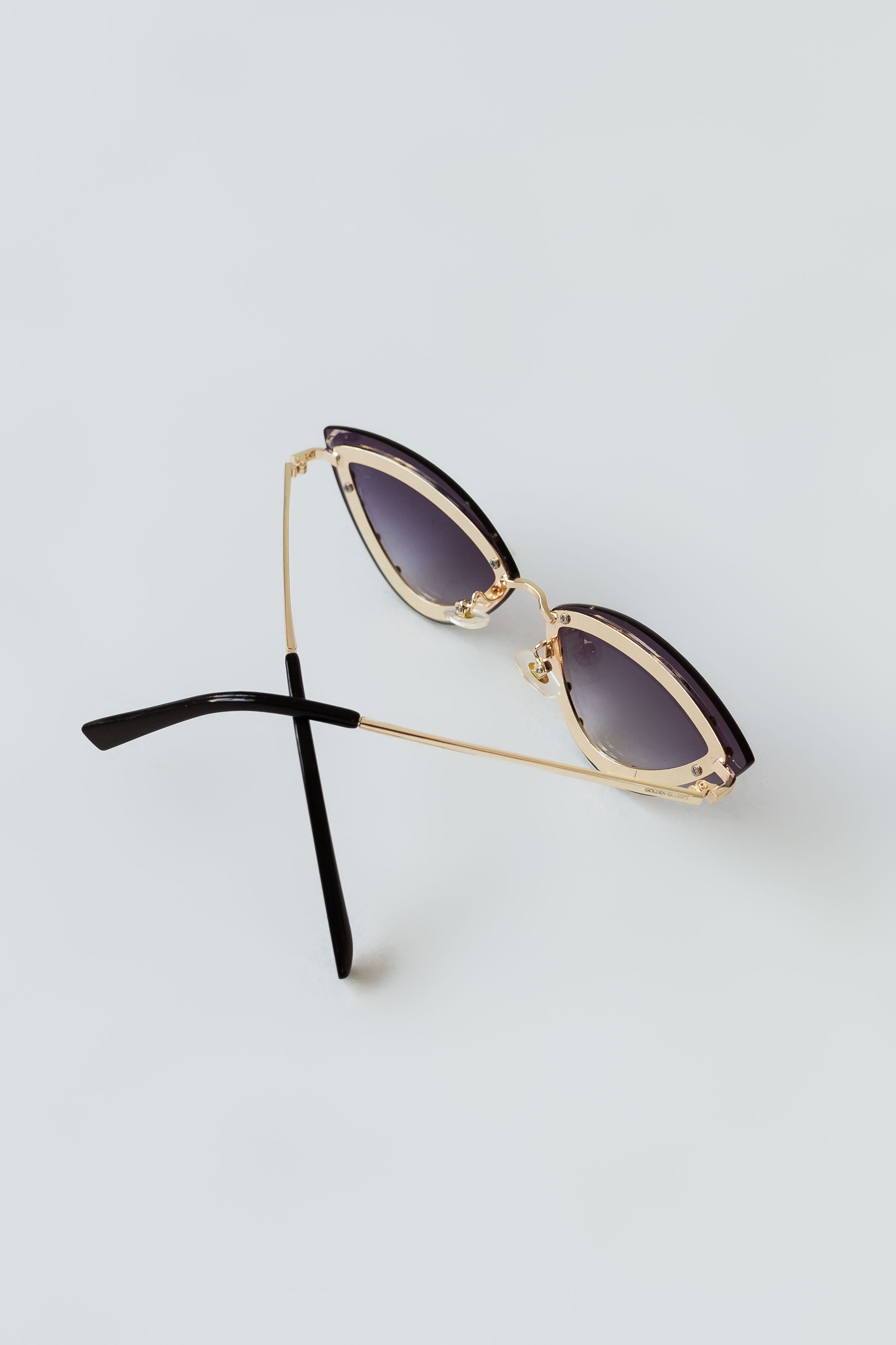 Óculos de Sol Feminino Party Cat Eye Preto com Strass