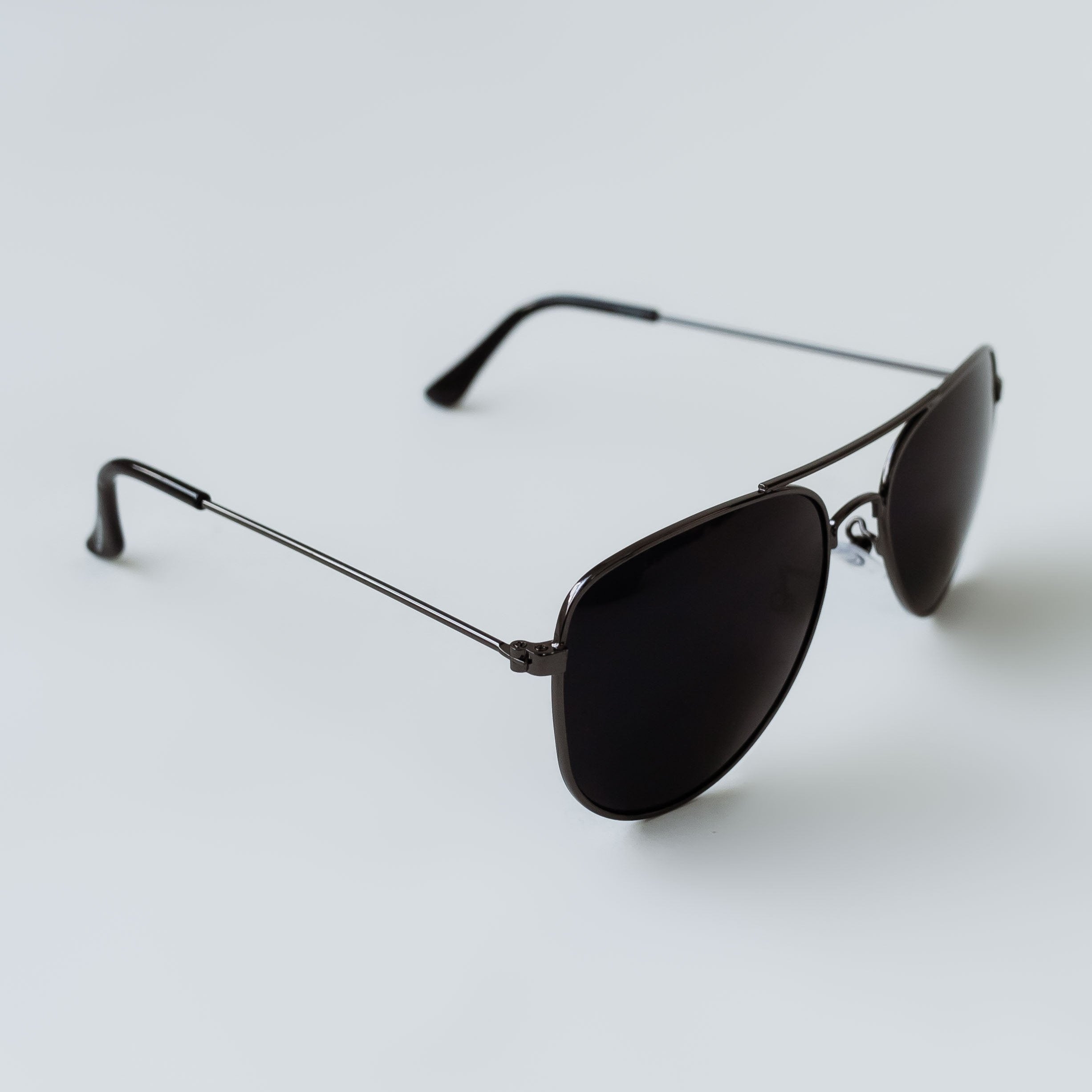 Óculos de Sol Unissex Aviador Clássico Preto