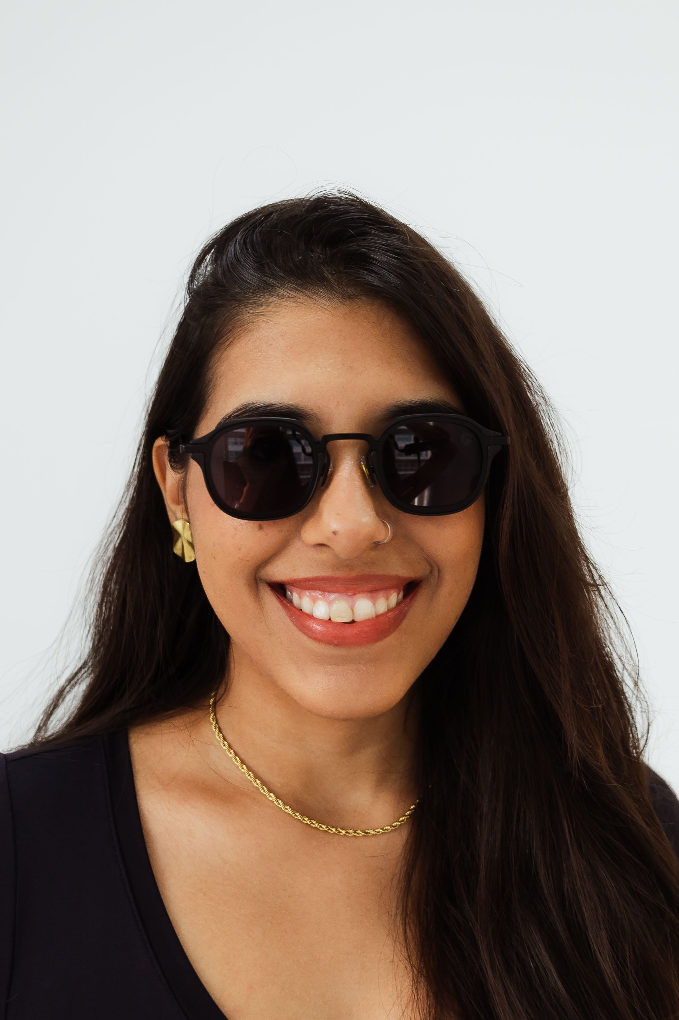 Óculos de sol Unissex Vintage Shade Preto