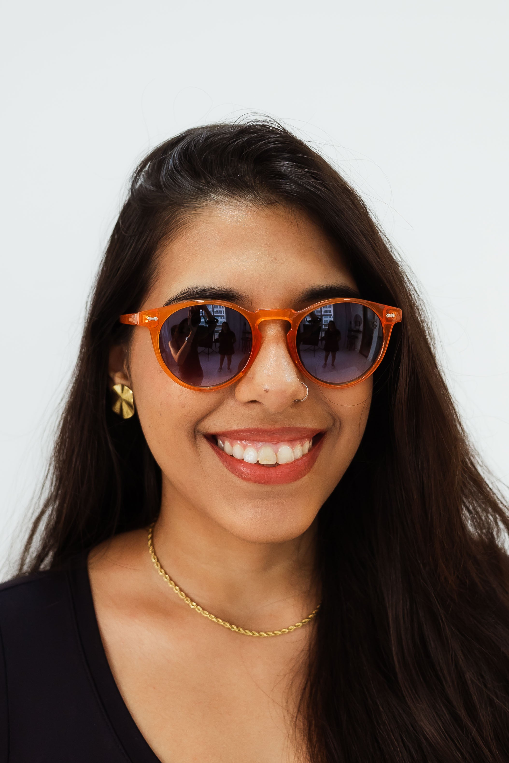 Óculos de Sol Unissex Logan Laranja
