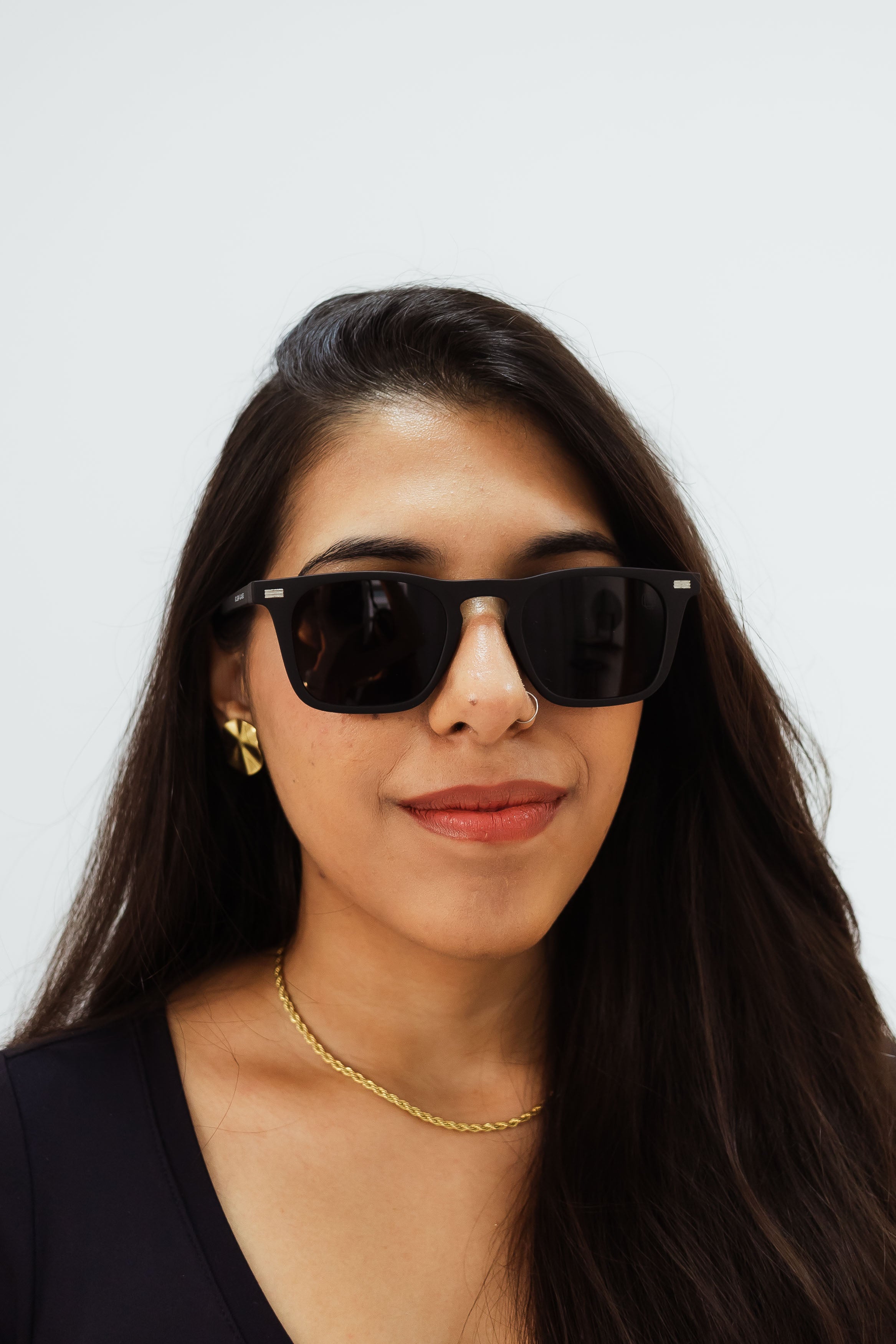 Óculos de Sol Unissex Sensation Preto Fosco