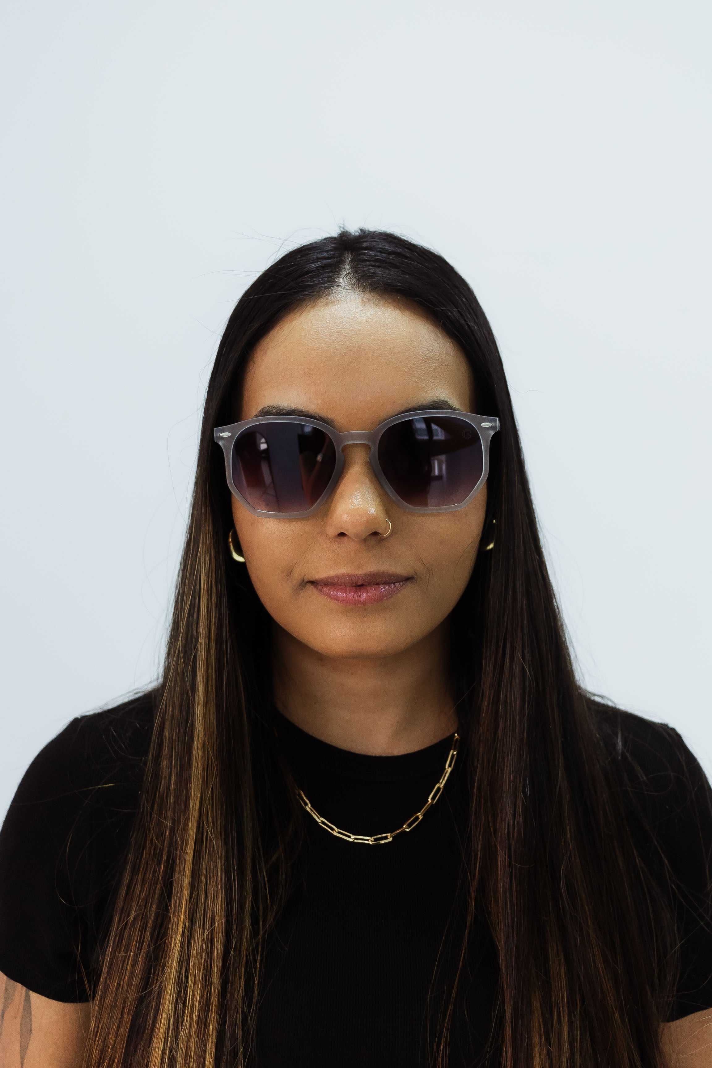 Óculos de Sol Unissex Street Cinza Fosco