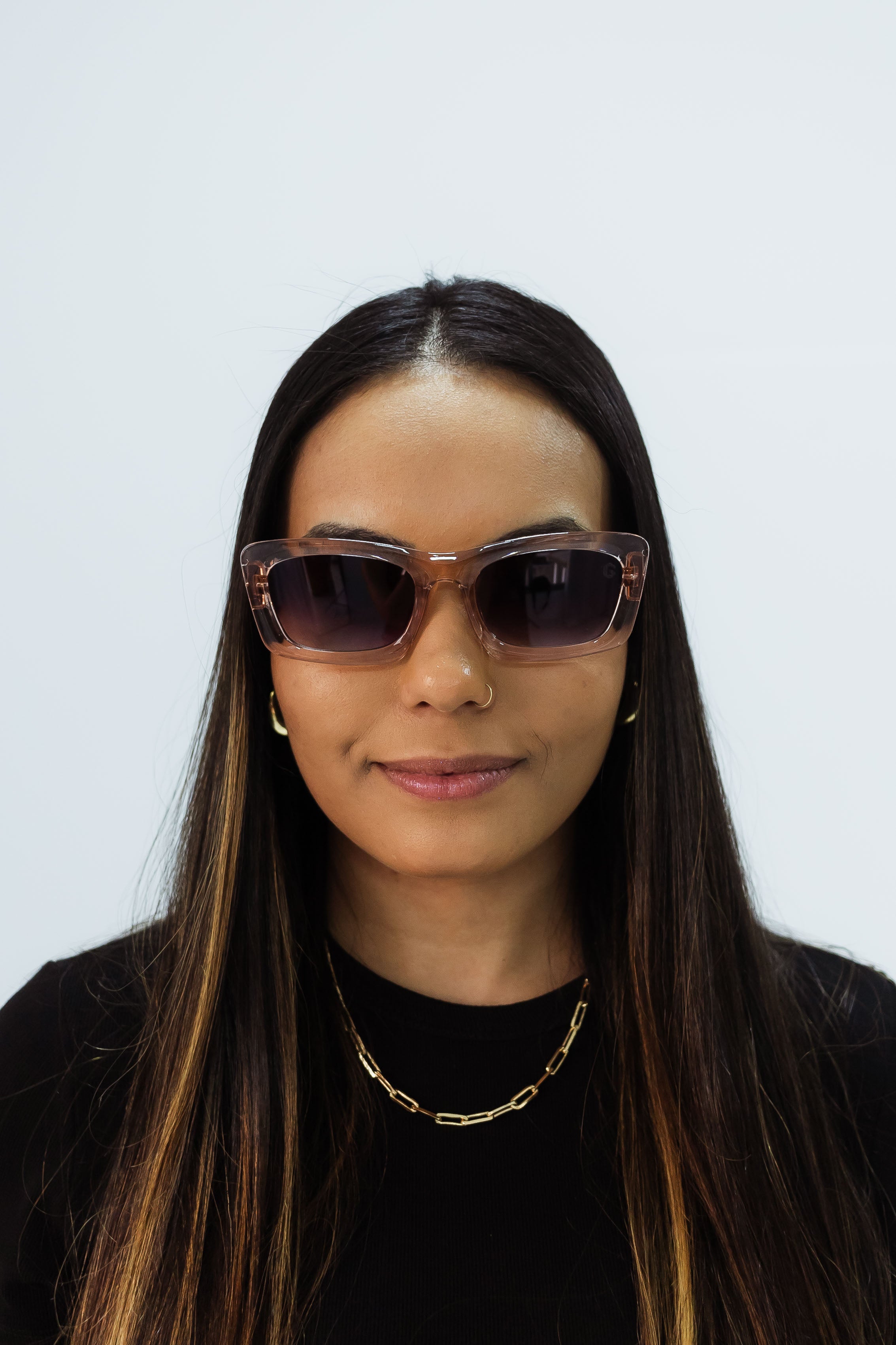 Óculos de Sol Feminino Fantasy Rosê/Animal Print