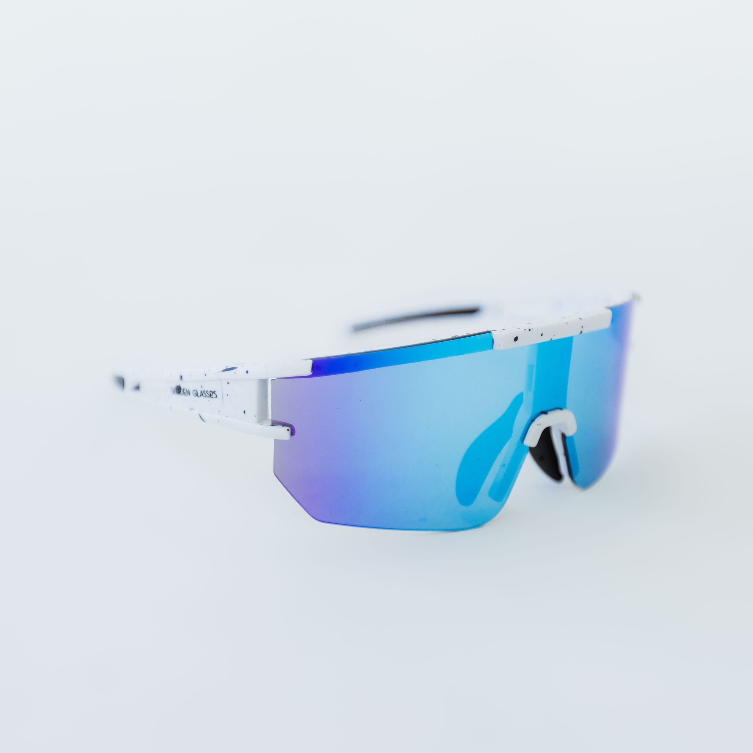 Óculos de Sol Unissex Sport Branco e Azul