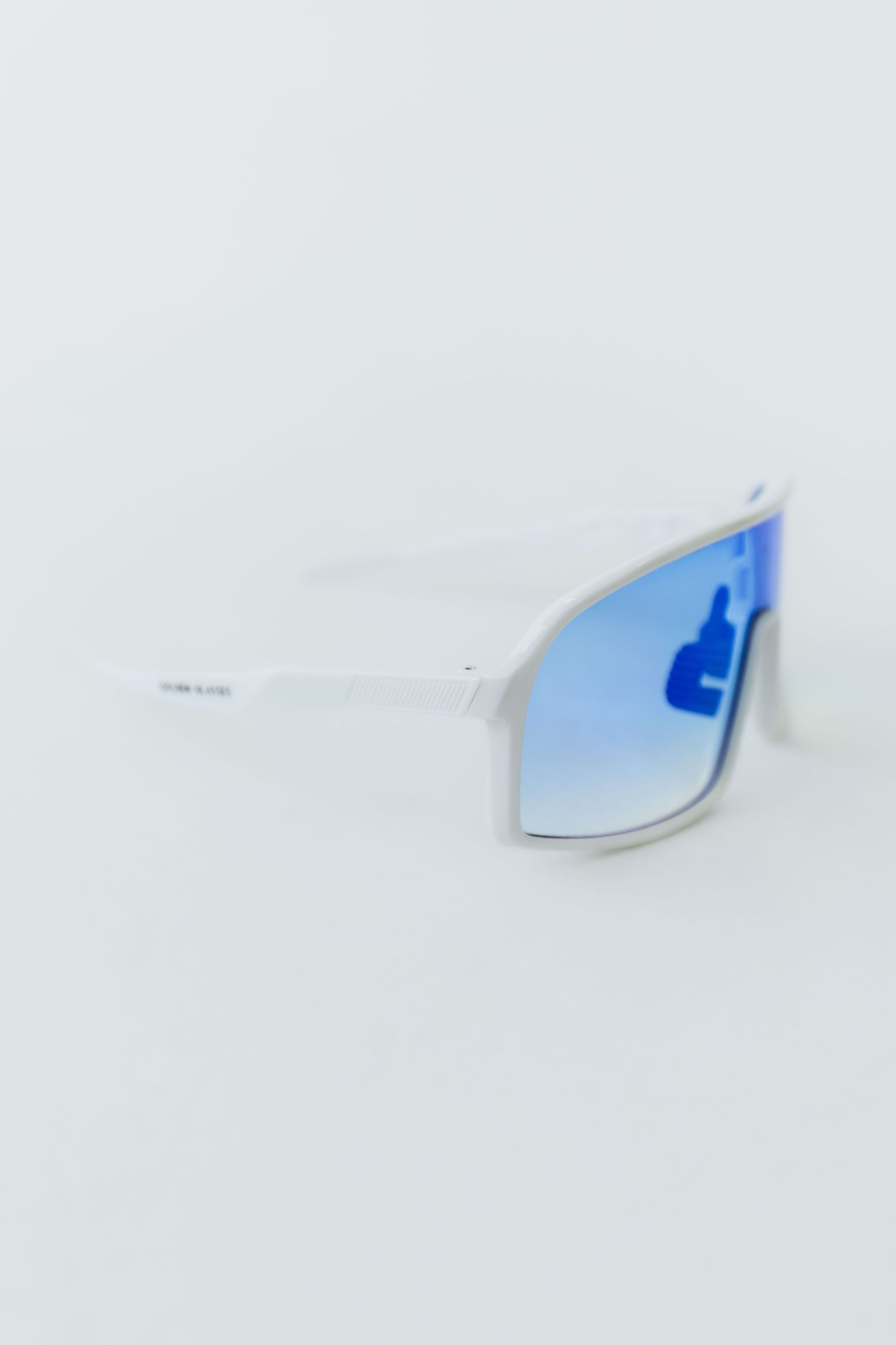 Óculos de Sol Unissex Running Branco e Azul