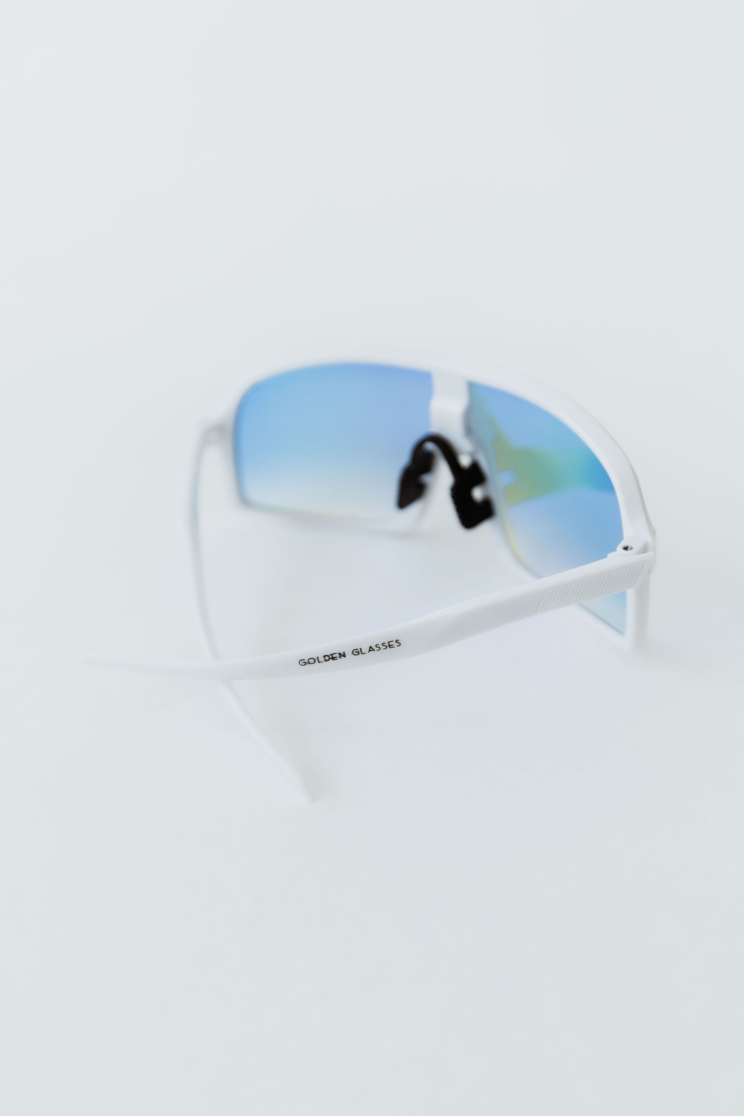 Óculos de Sol Unissex Running Branco e Azul