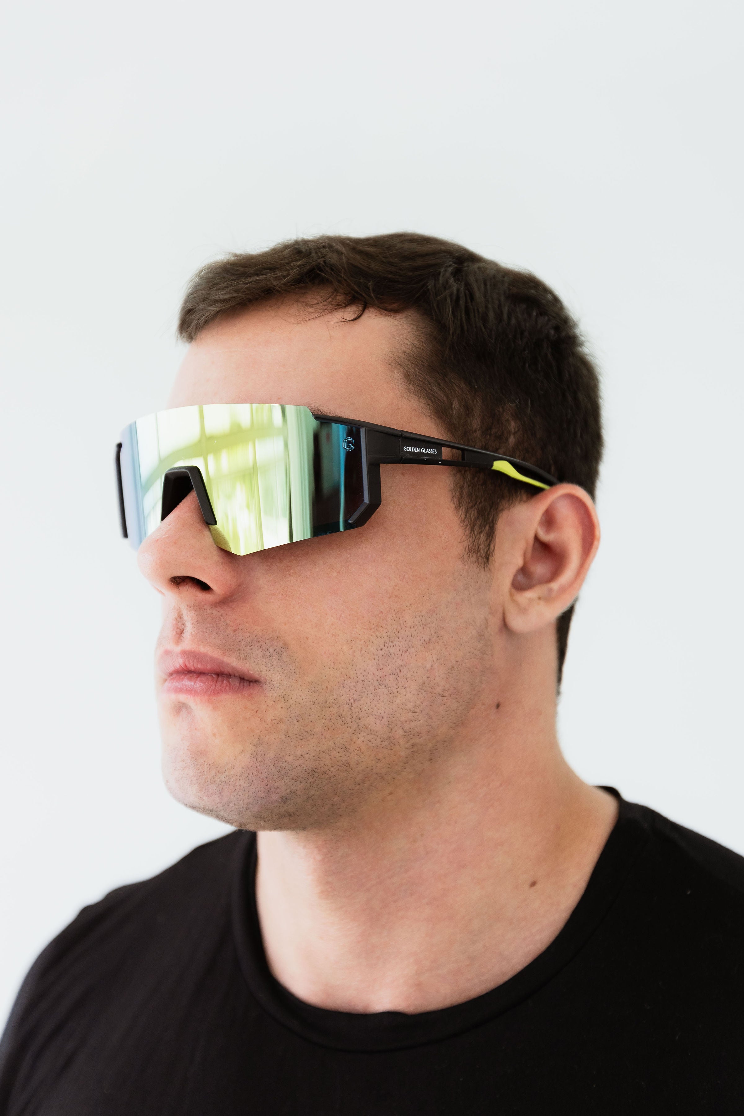 Óculos de Sol Unissex Sport Preto Camaleão