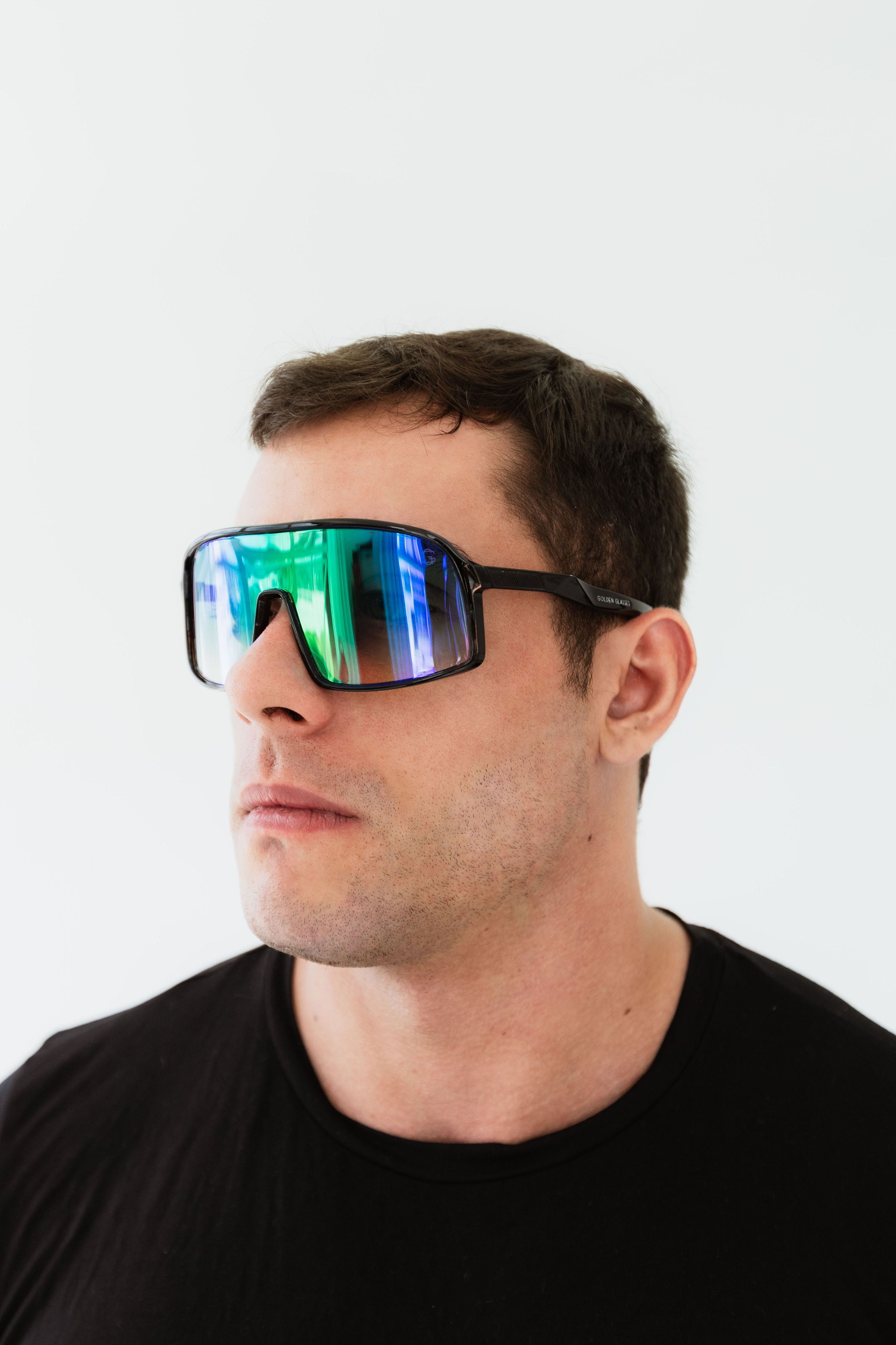 Óculos de Sol Unissex Running Preto e Verde