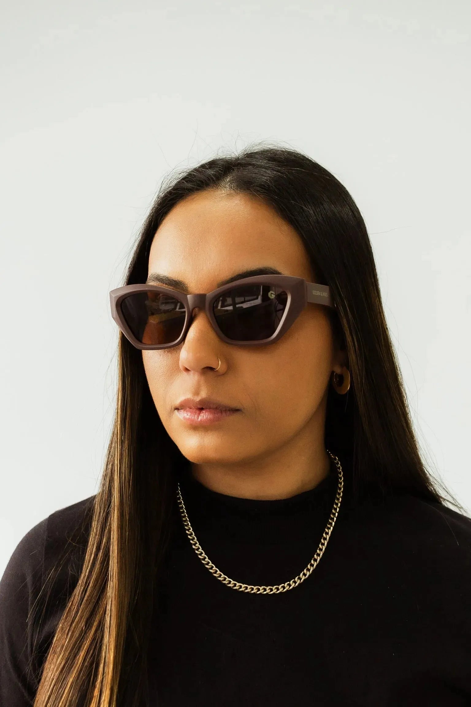 Óculos de sol Lyra Marrom - Golden Glasses