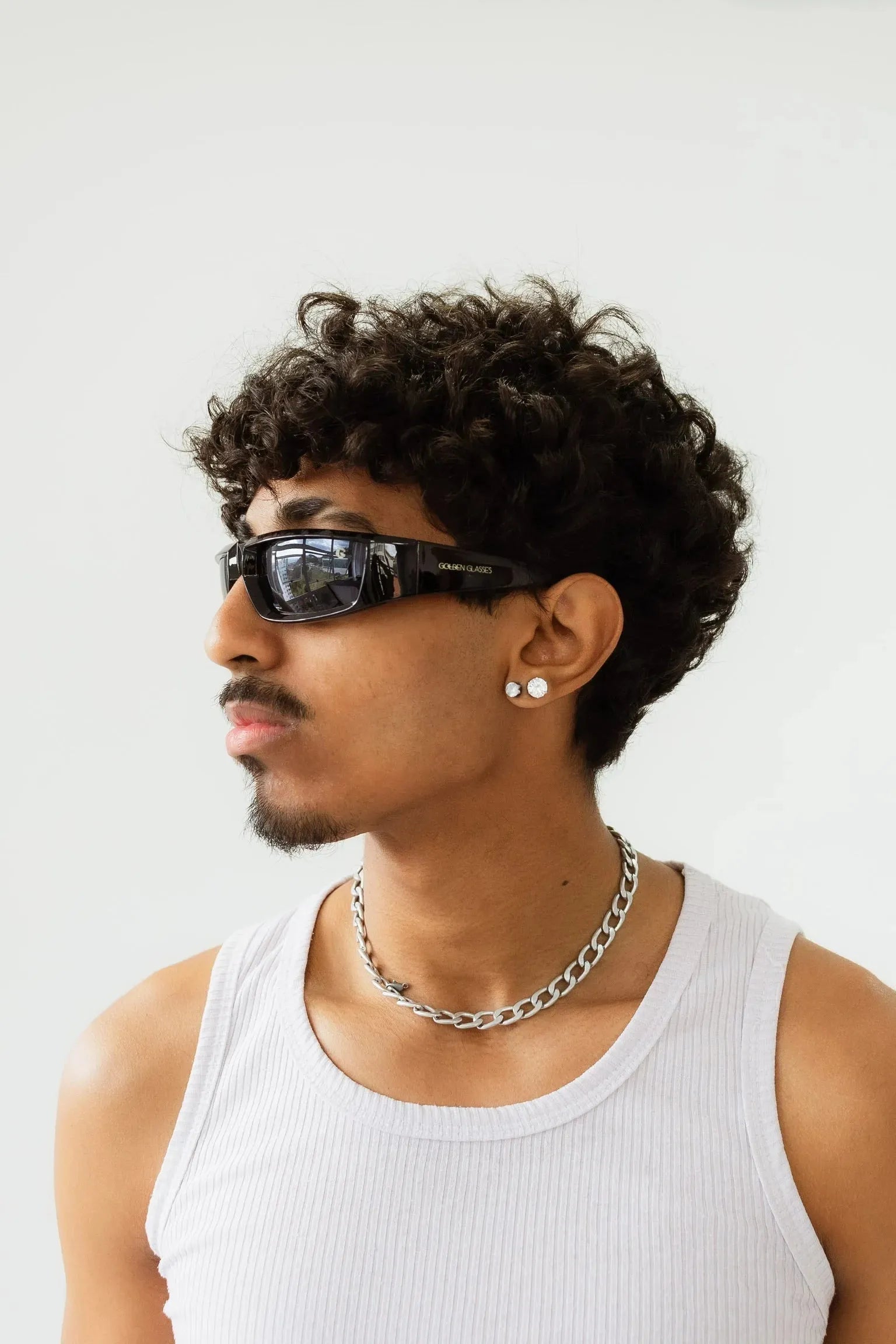 Óculos de sol Future Preto - Golden Glasses