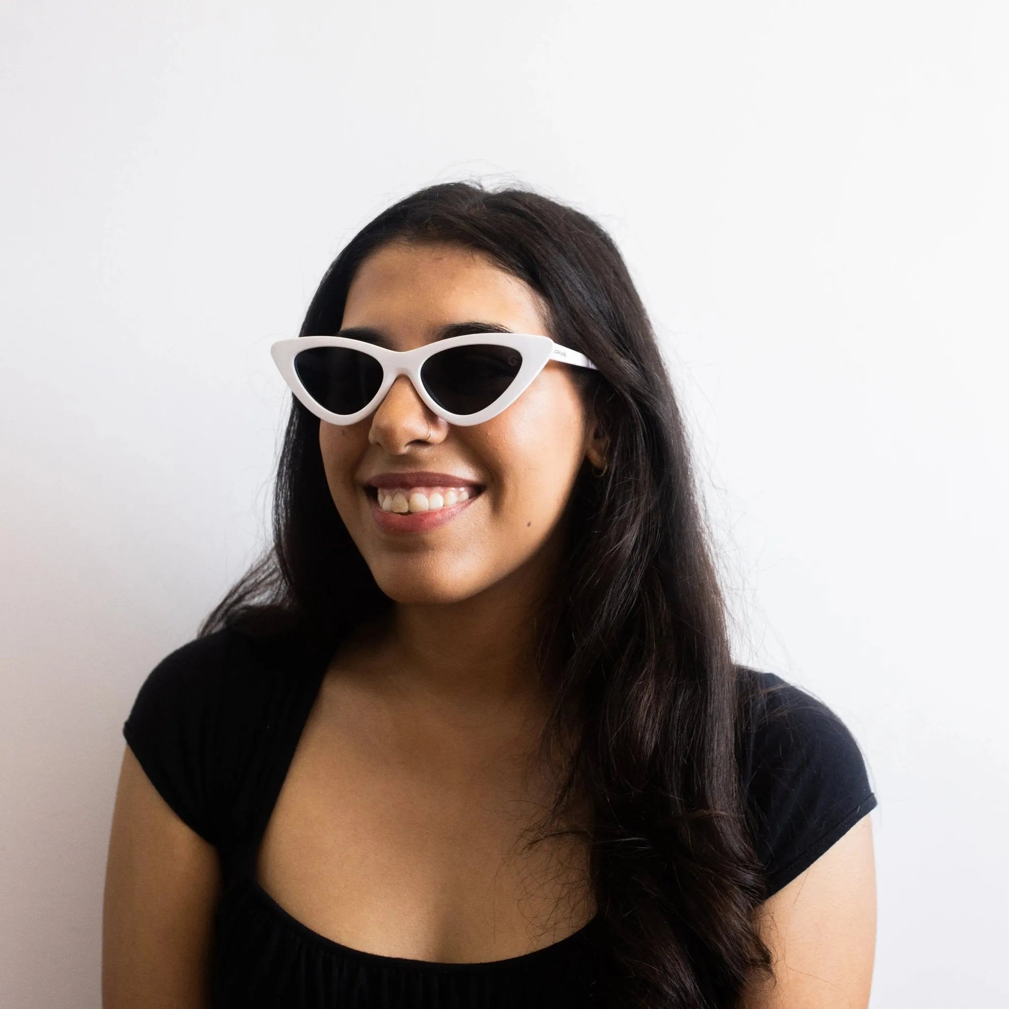 Óculos de Sol Cat Eye Branco - Golden Glasses