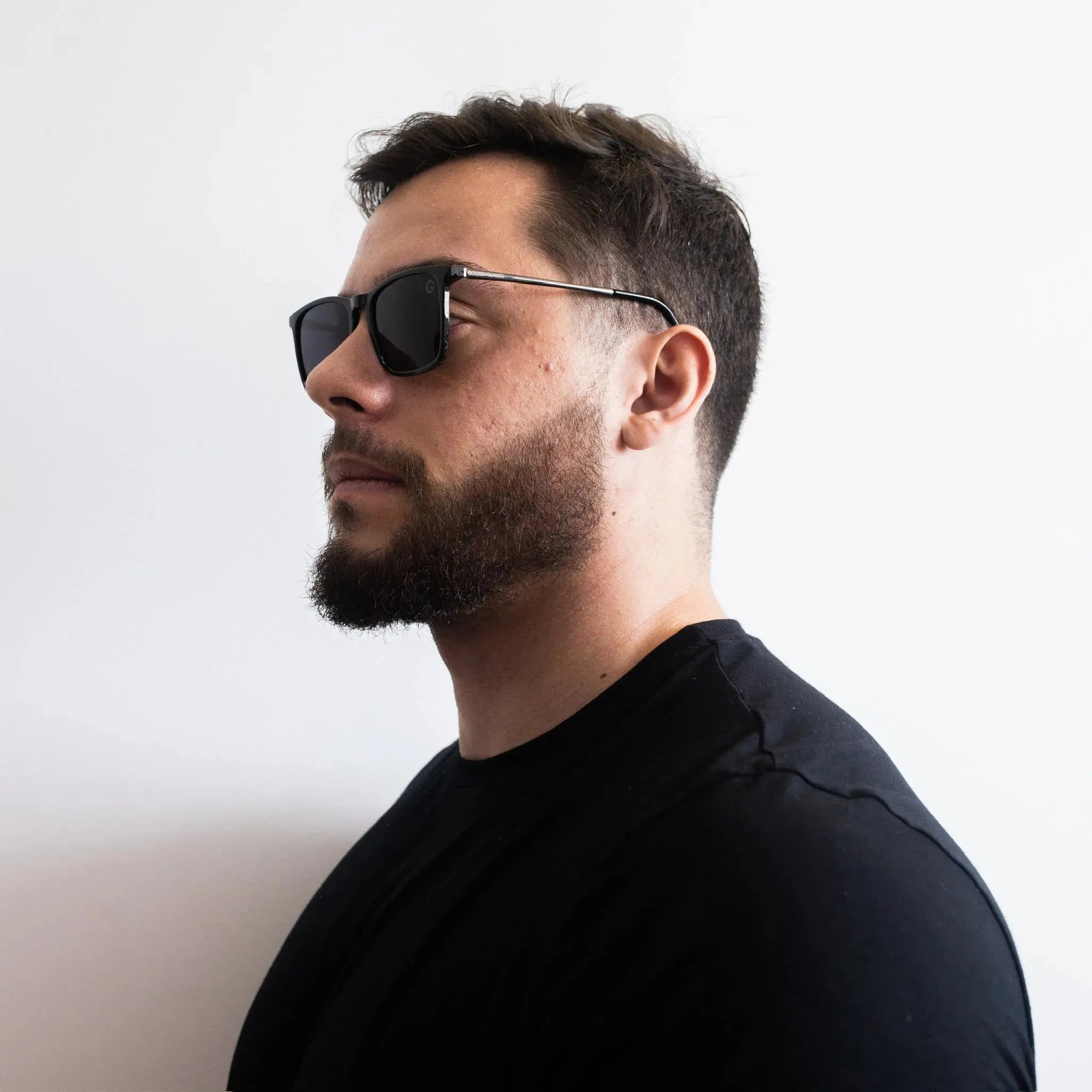 Óculos de Sol Classic Signature Preto - Golden Glasses