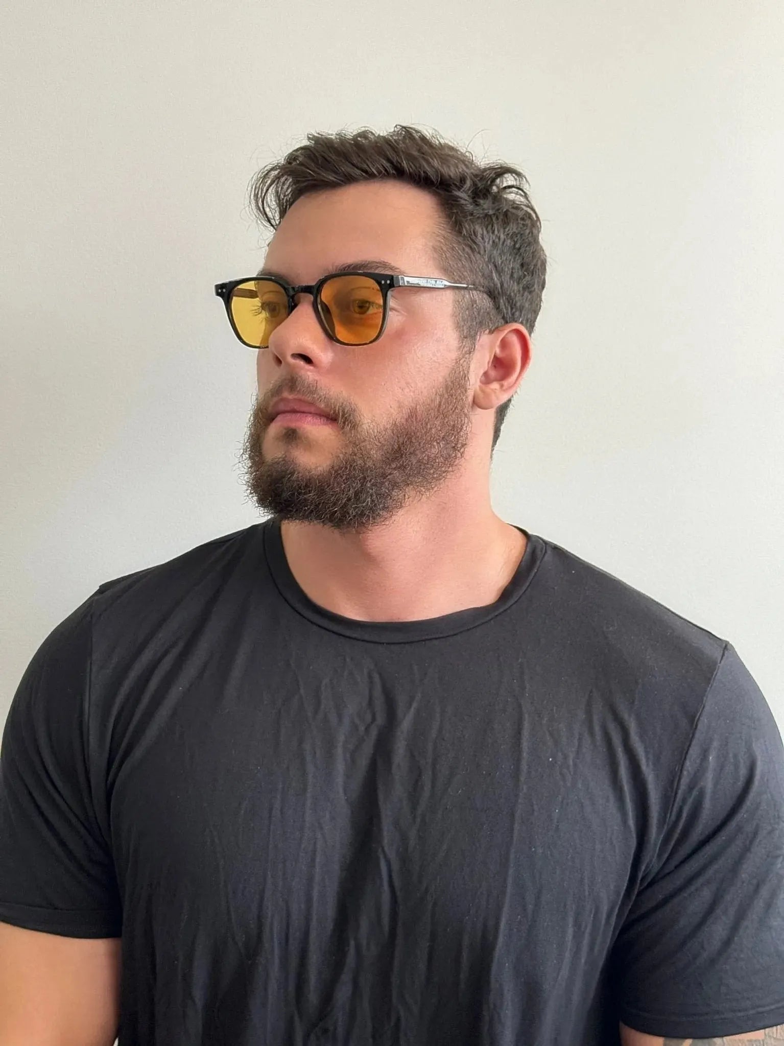 Óculos de sol Cosmetic Amarelo - Golden Glasses