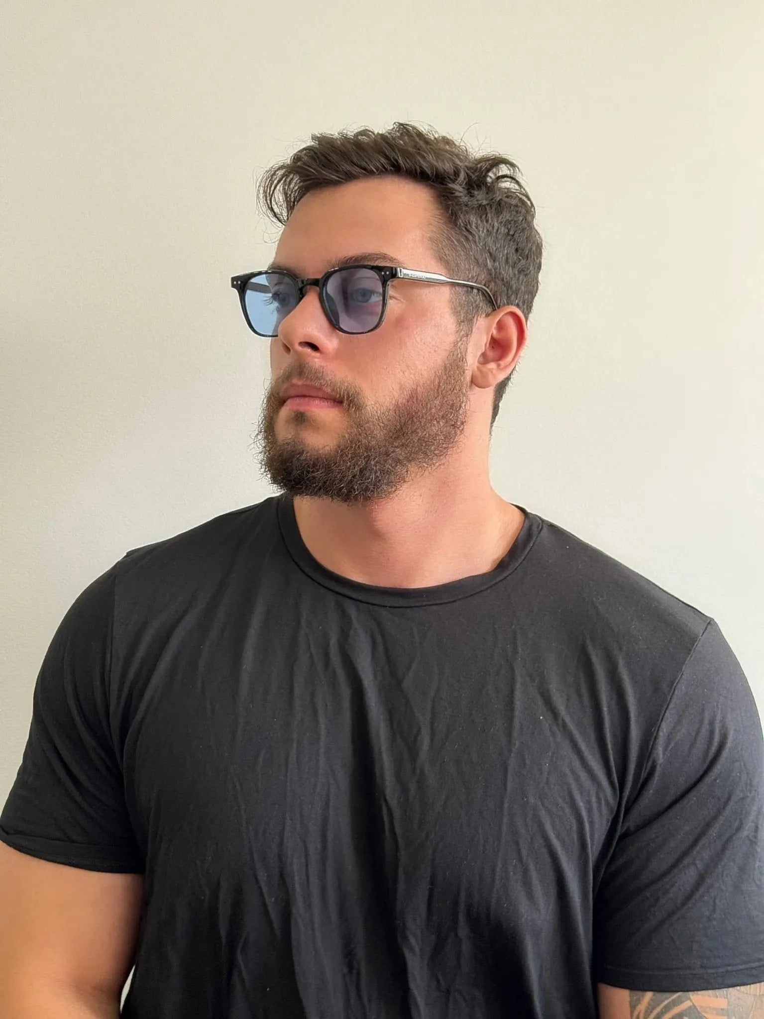 Óculos de sol Cosmetic Azul - Golden Glasses