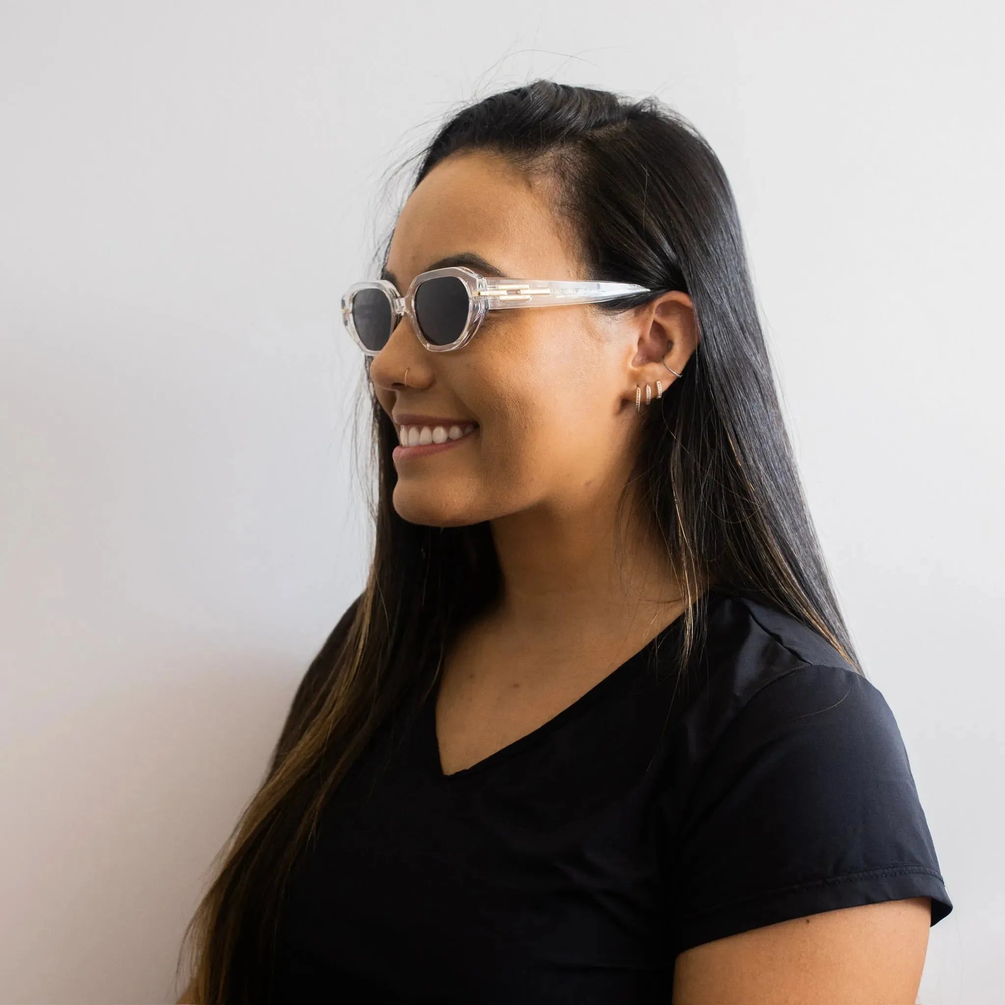 Óculos de Sol Crystal - Golden Glasses