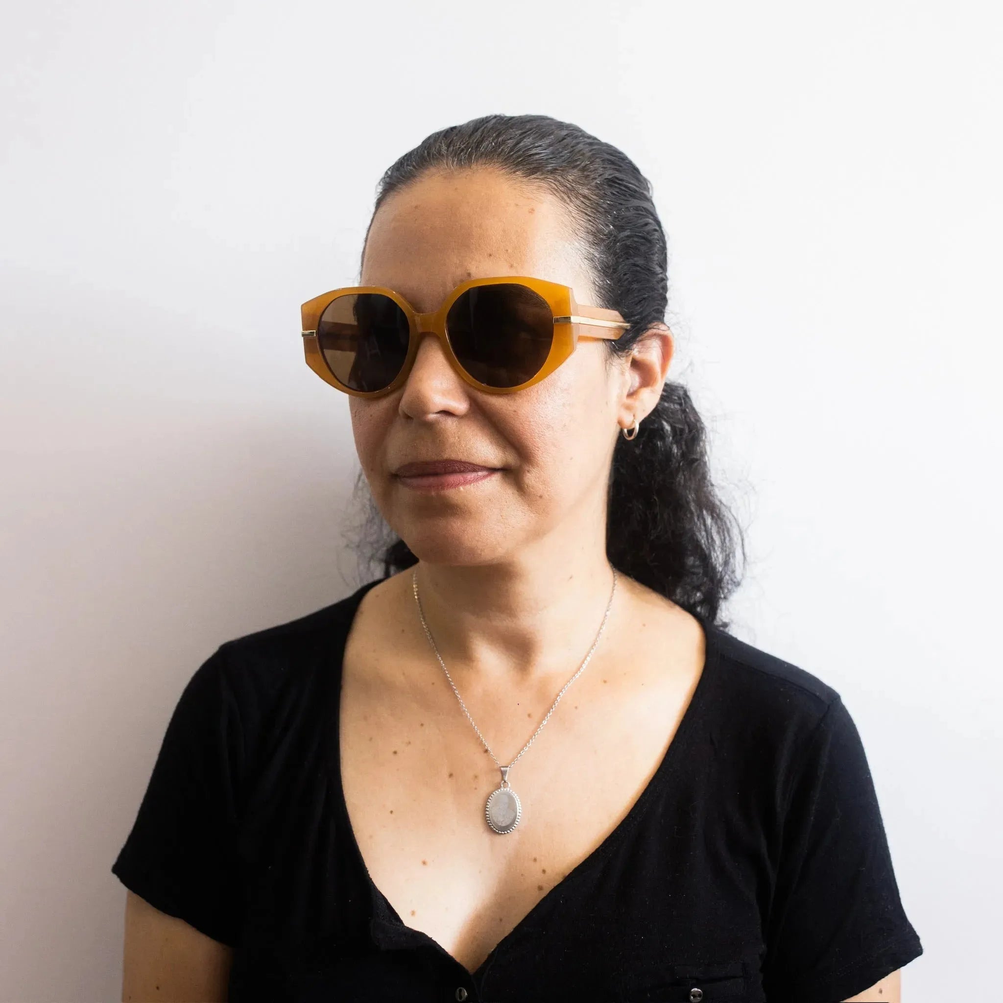 Óculos de Sol Dune Caramelo - Golden Glasses