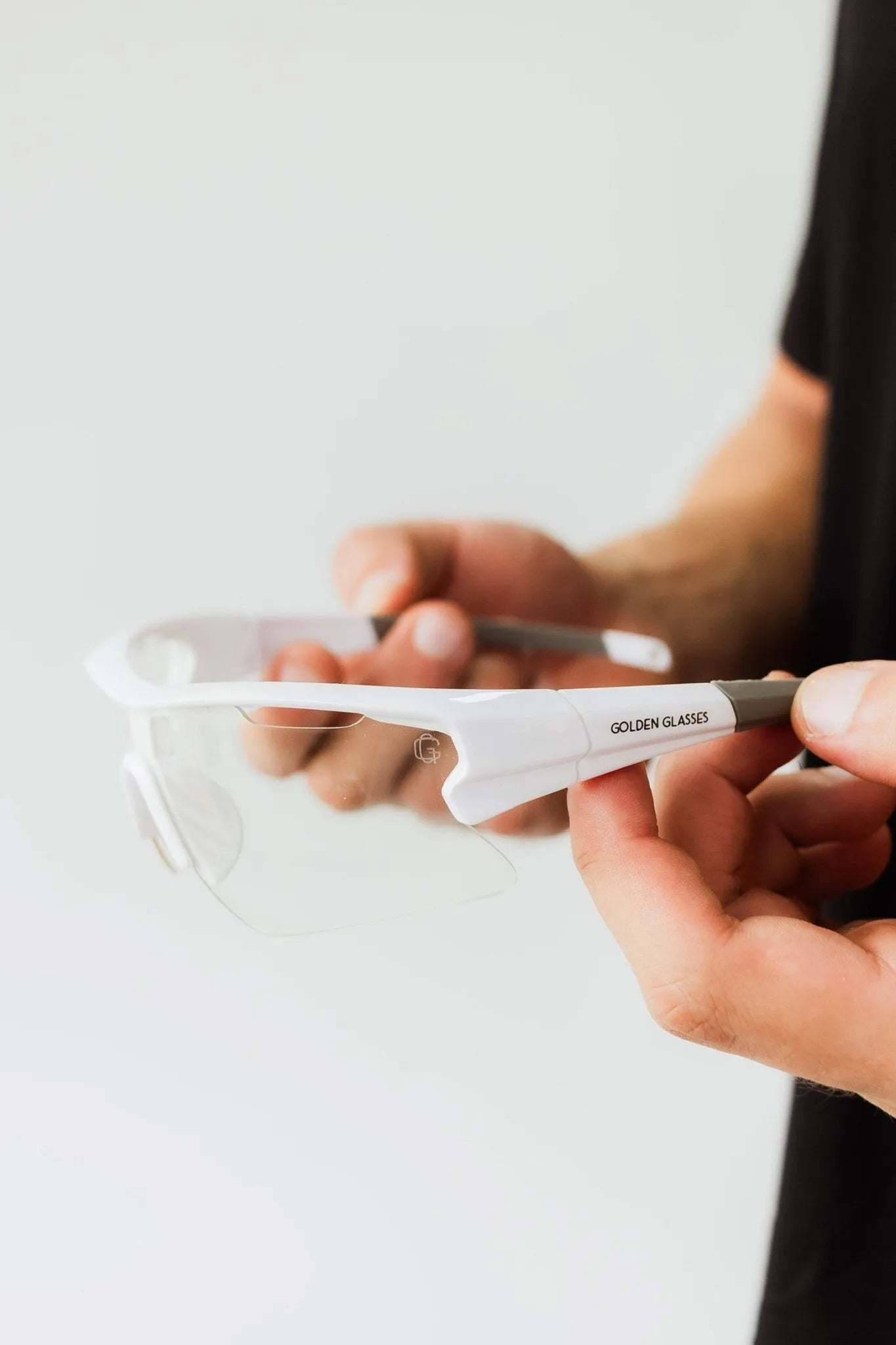 Óculos de Sol Esportivo Transparente - Golden Glasses