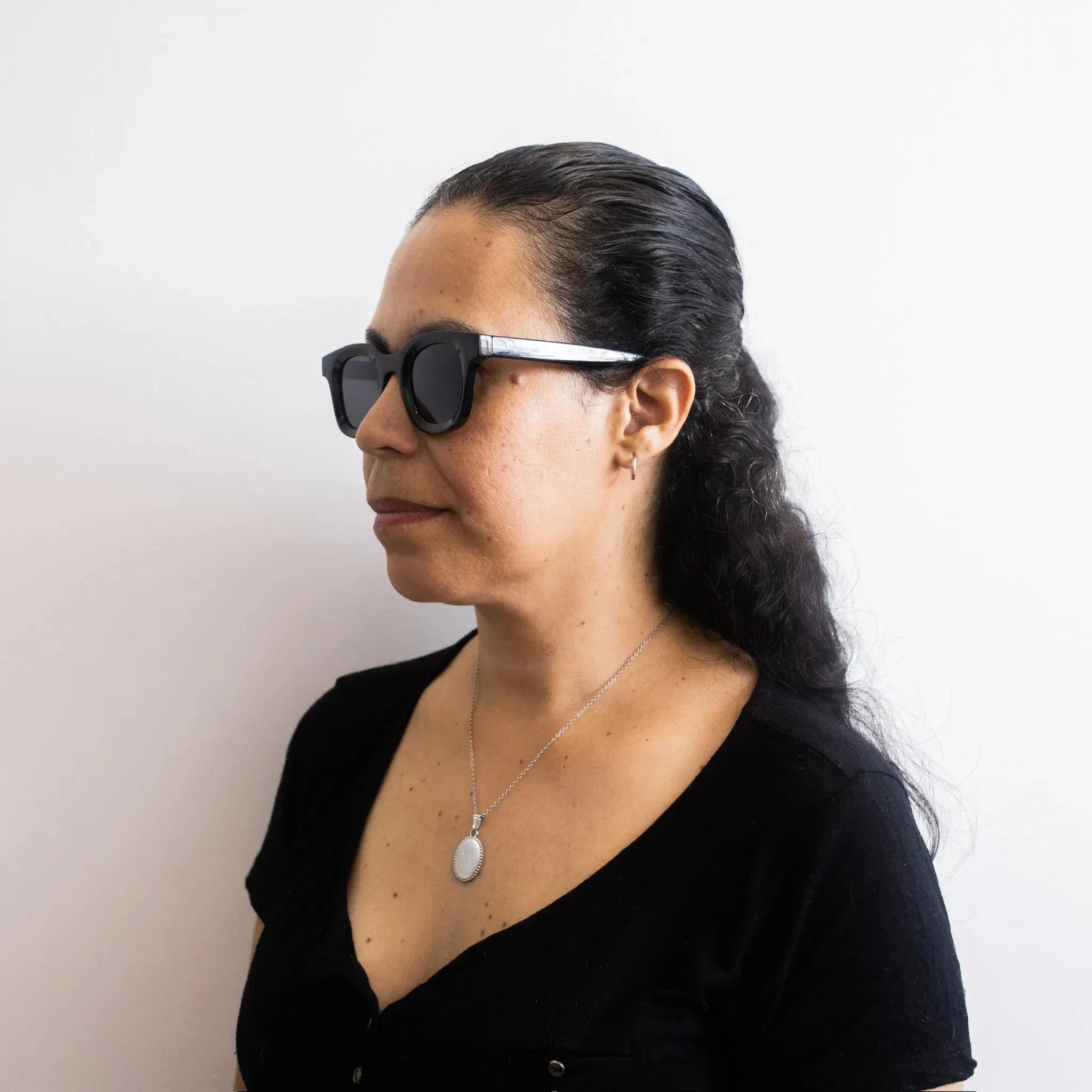 Óculos de Sol Glow Preto - Golden Glasses