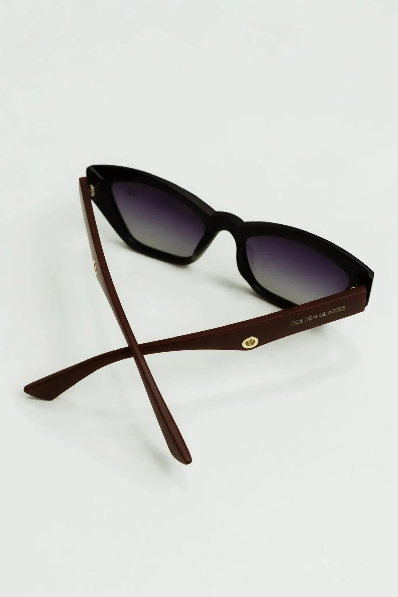 Óculos de sol Lyra Preto e Marrom - Golden Glasses