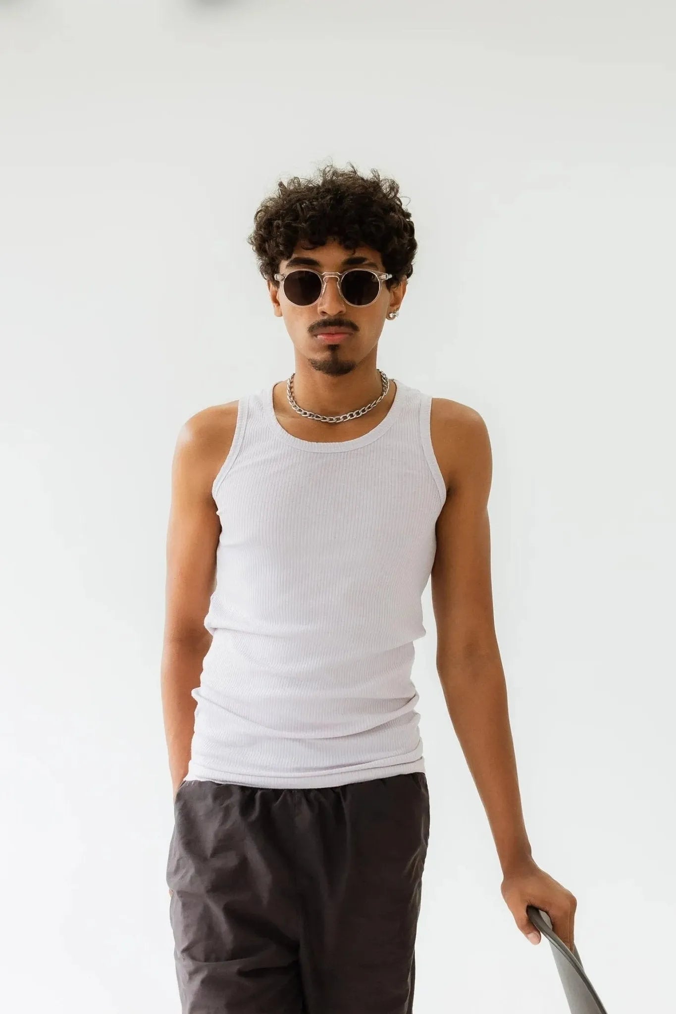 Óculos de Sol Moon Transparente/Preto - Golden Glasses