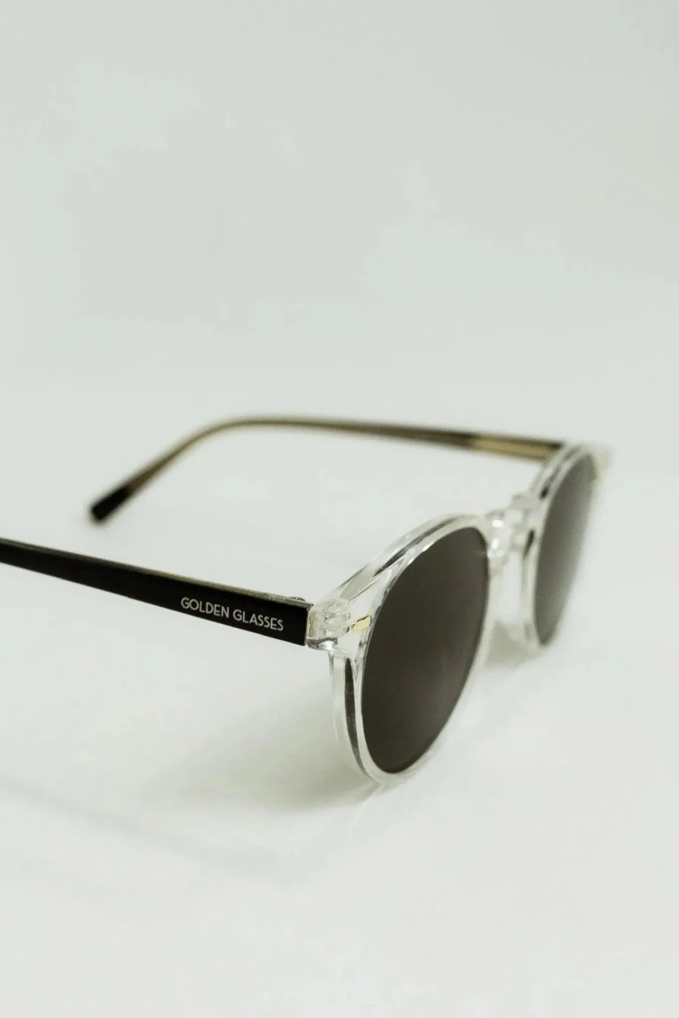 Óculos de Sol Moon Transparente/Preto - Golden Glasses