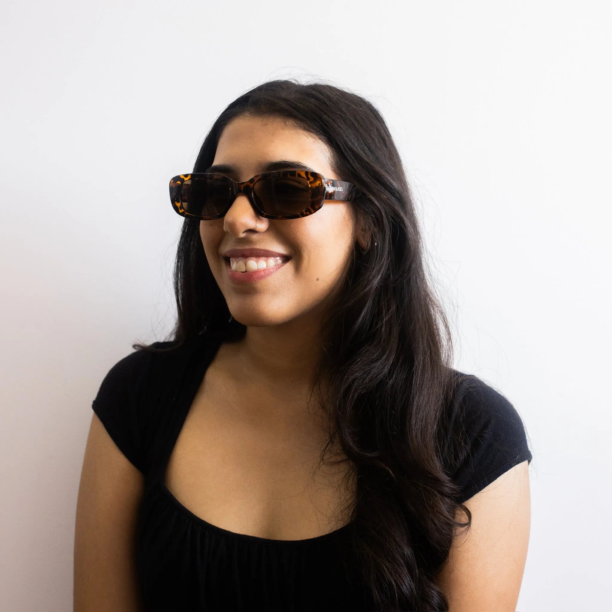 Óculos de Sol Retrô Animal Print - Golden Glasses