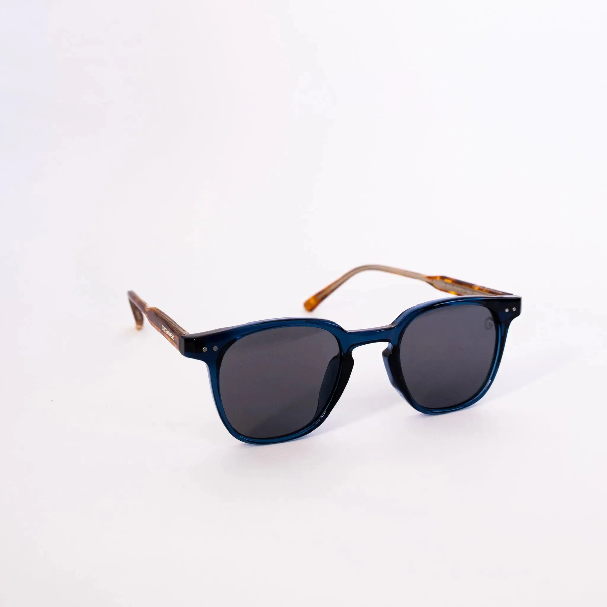 Óculos de Sol Square Azul Tortoise - Golden Glasses