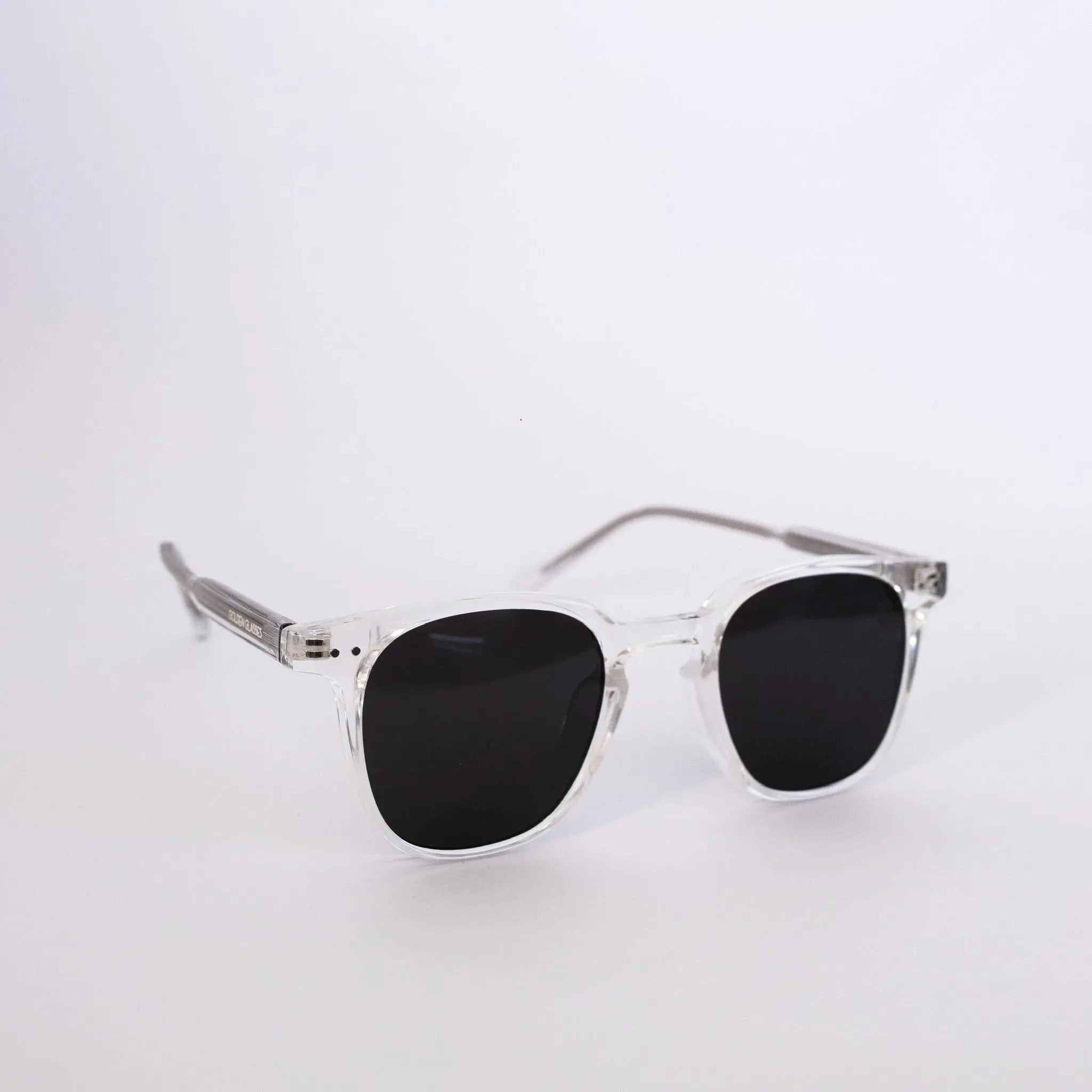 Óculos de Sol Square Transparente - Golden Glasses