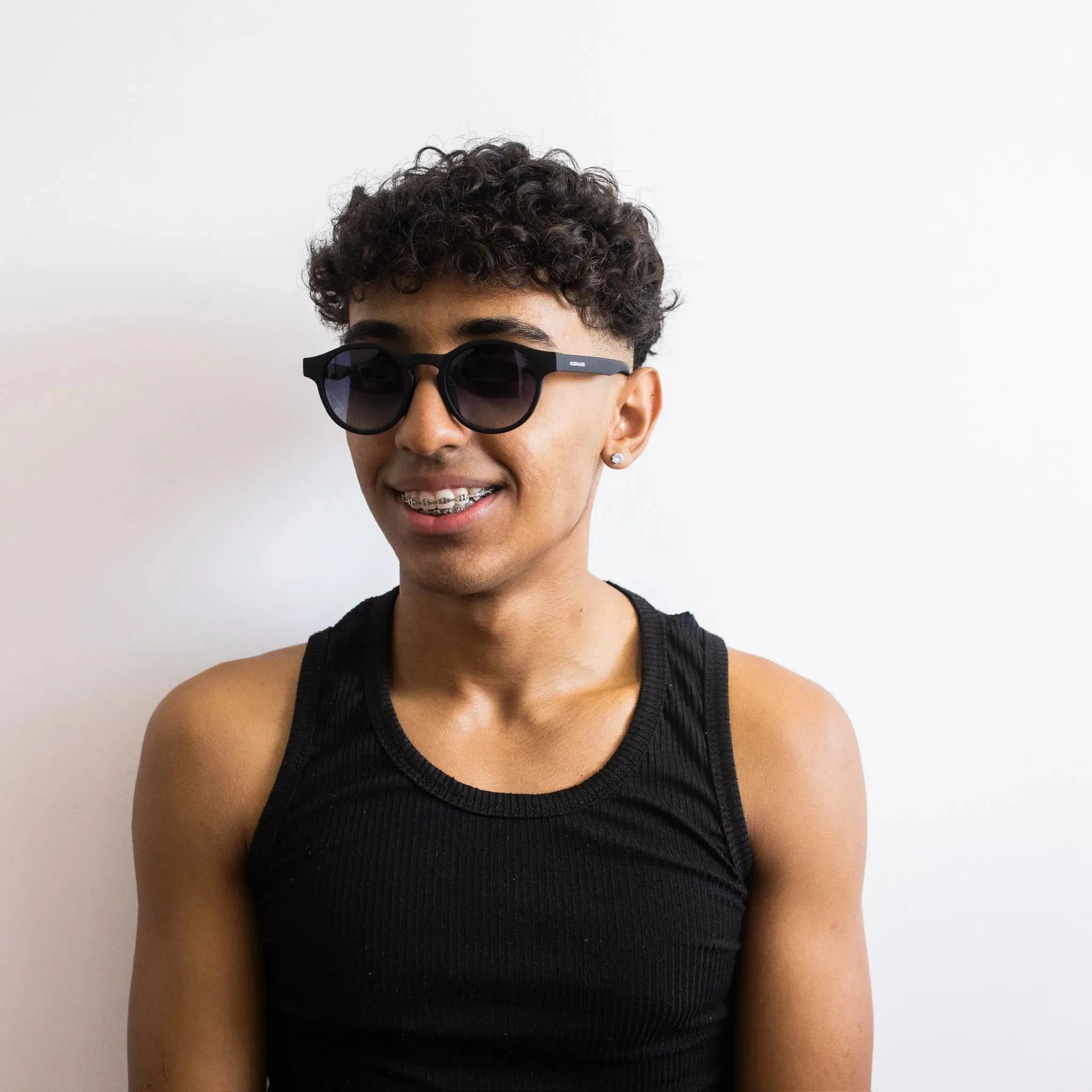 Óculos de sol Sunset Preto Fosco - Golden Glasses