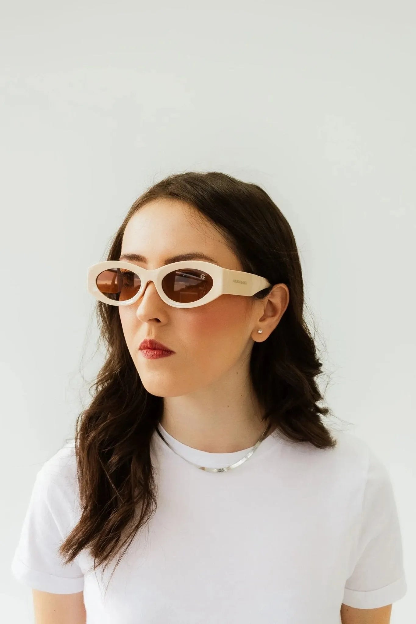 Óculos de sol Vanguard Bege - Golden Glasses