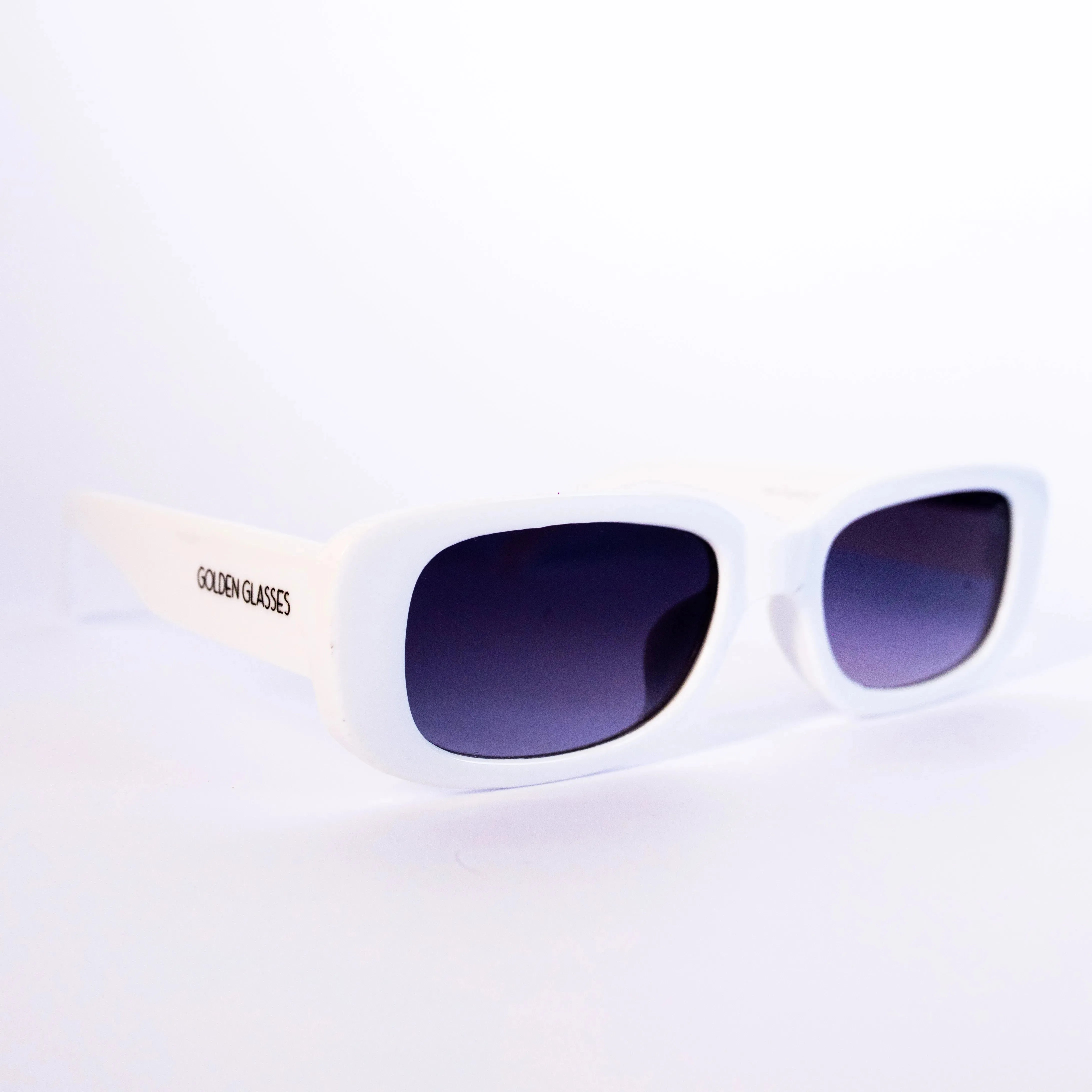 Óculos de Sol Retrô Branco - Golden Glasses