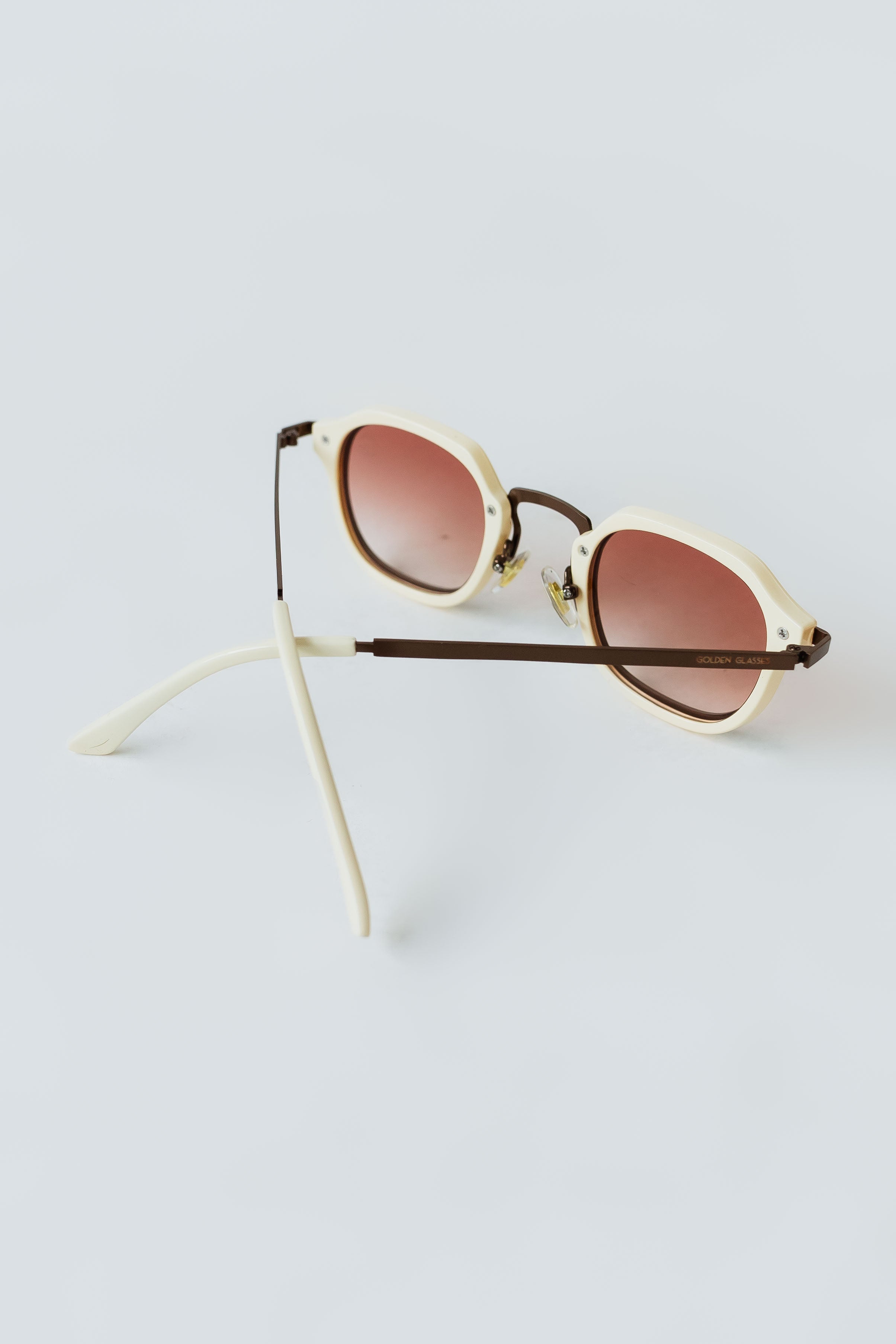 Óculos de sol Unissex Vintage Shade Creme