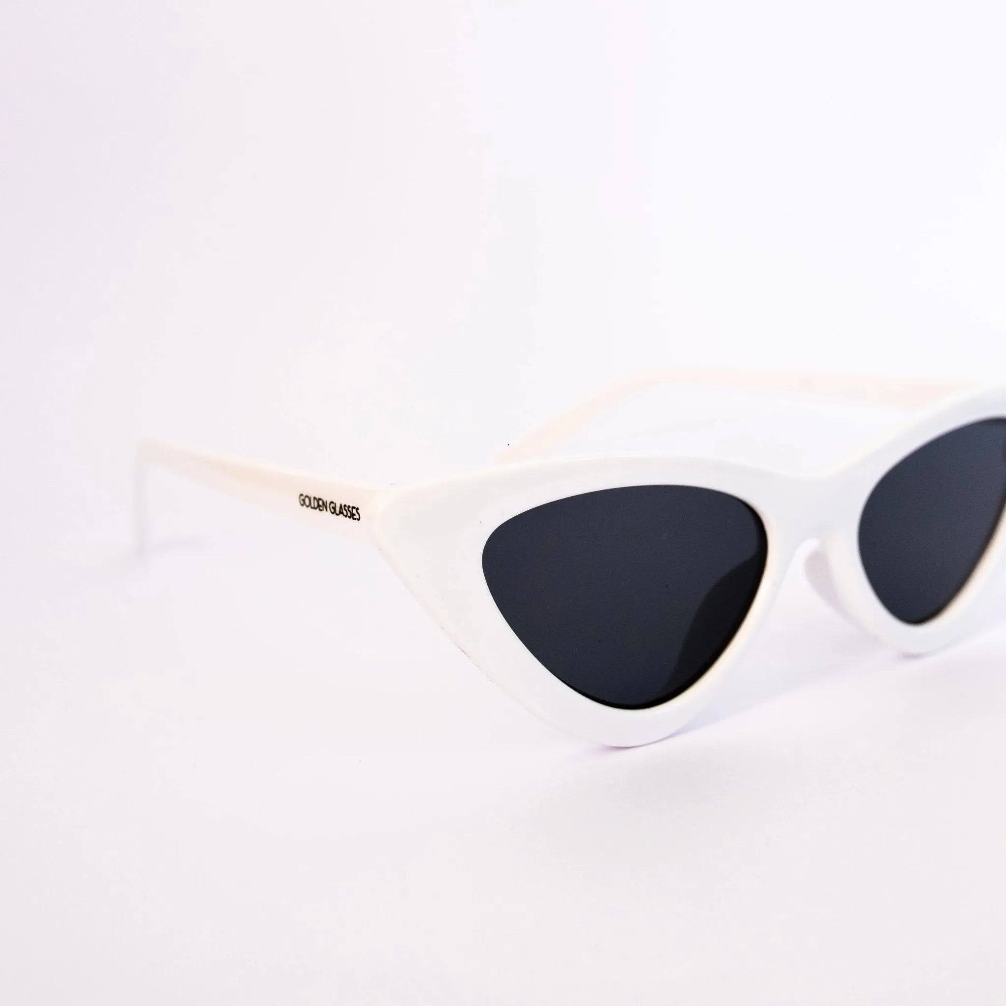 Óculos de Sol Cat Eye Branco - Golden Glasses